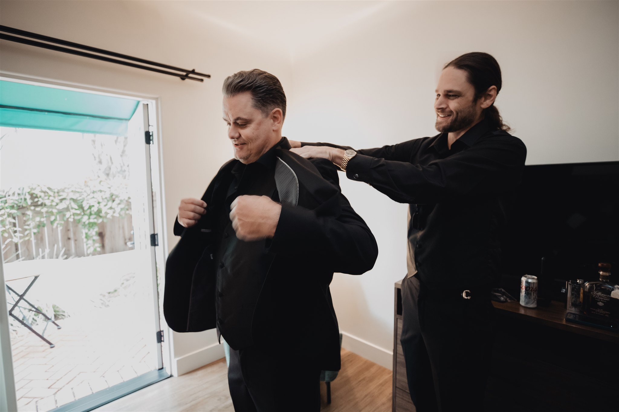 Groom Getting Ready for Wedding Day