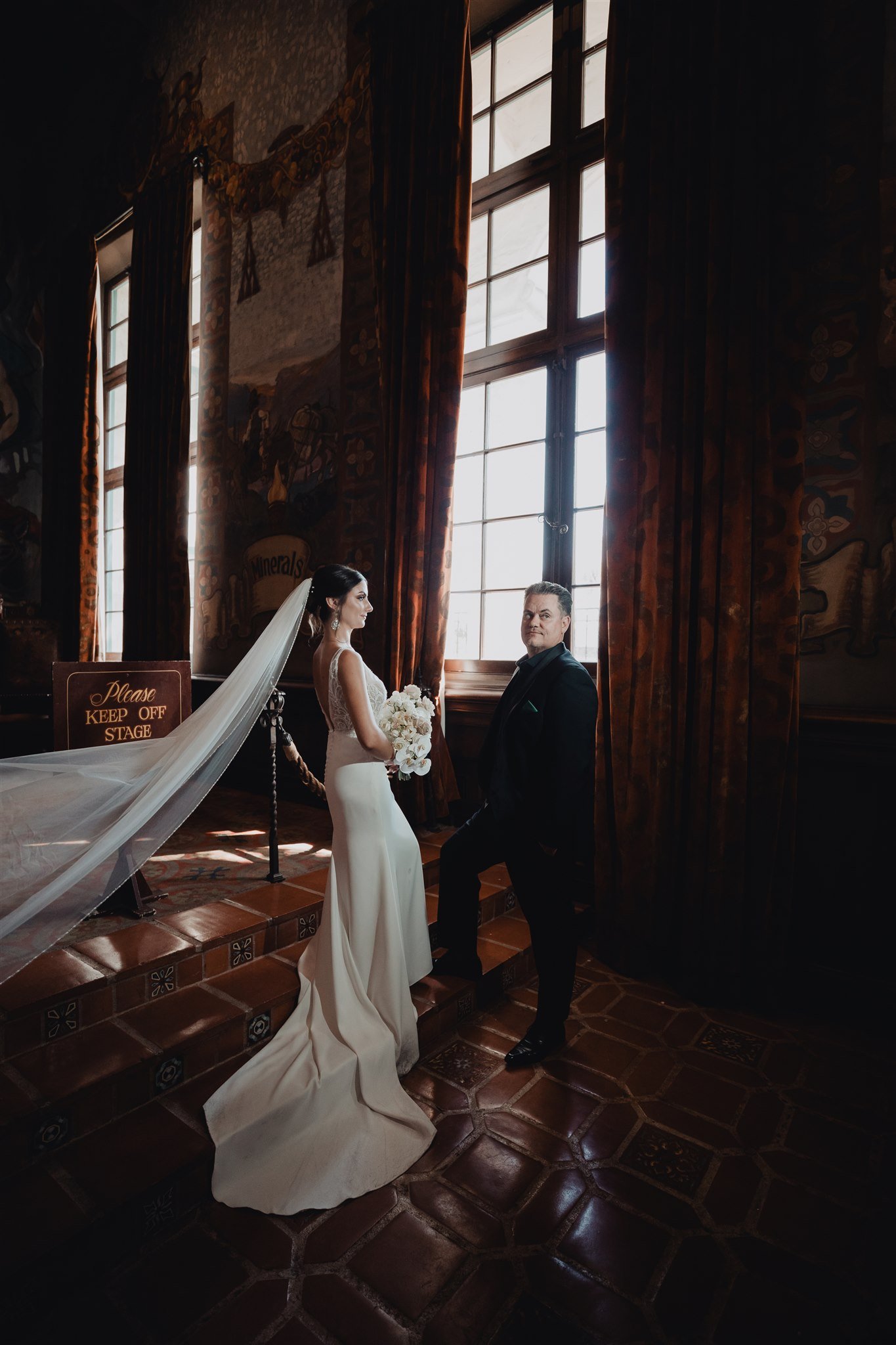 Bride &amp; Groom Portrait by Lulan Studio at Santa Barbara Wedding