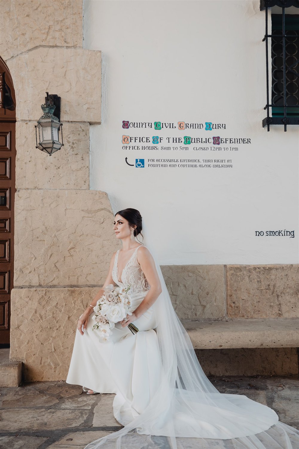 Bride Portrait by Lulan Studio at Santa Barbara Wedding