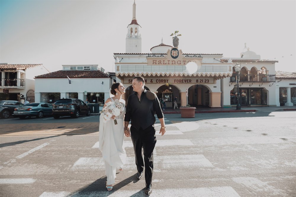 Bride &amp; Groom Portrait by Lulan Studio at Santa Barbara Wedding