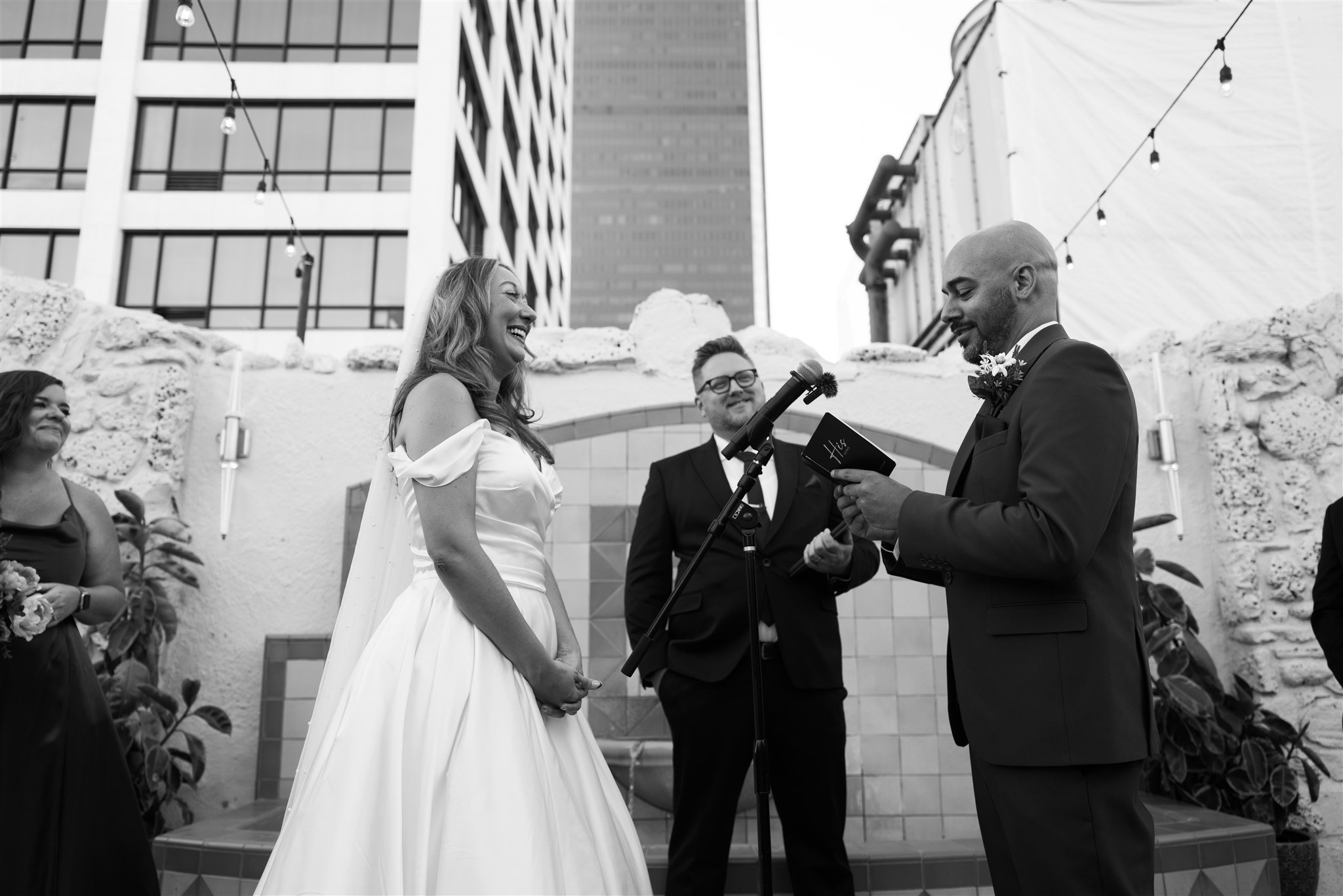 Wedding Ceremony at Oviatt Penthouse