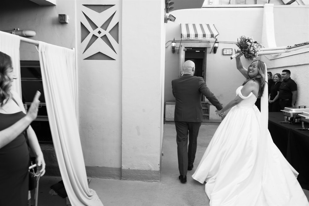 Wedding Ceremony at Oviatt Penthouse taken by Lulan Studio