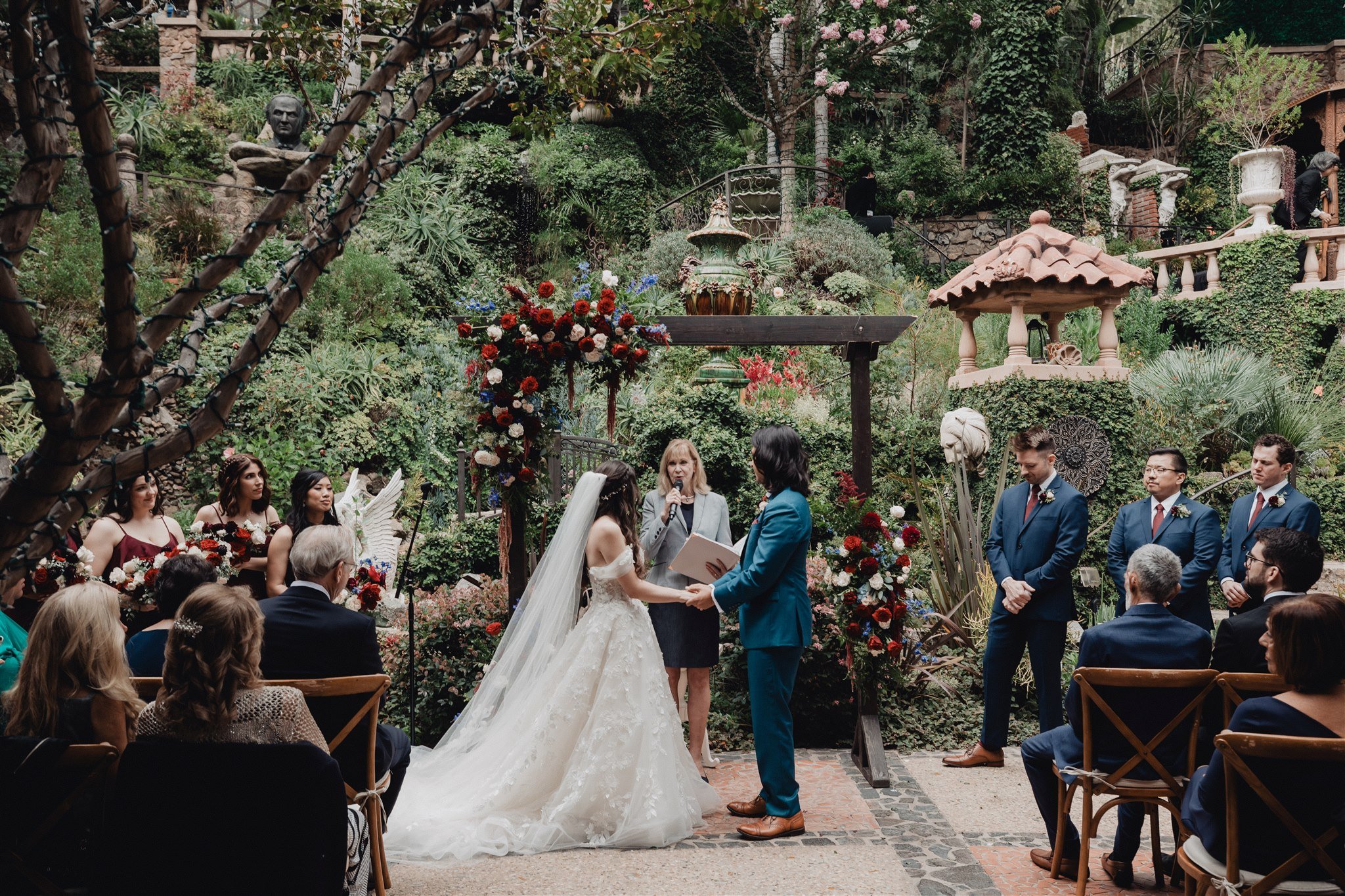 Wedding Ceremony at Houdini Estate taken by Lulan Studio