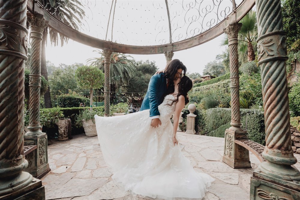 Bride and Groom Portraits at Houdini Estate