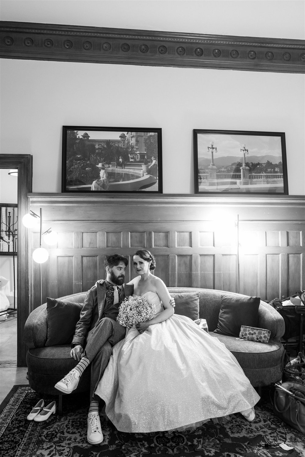 Bride &amp; Groom Wedding Portraits at Castle Green taken by Lulan Studio