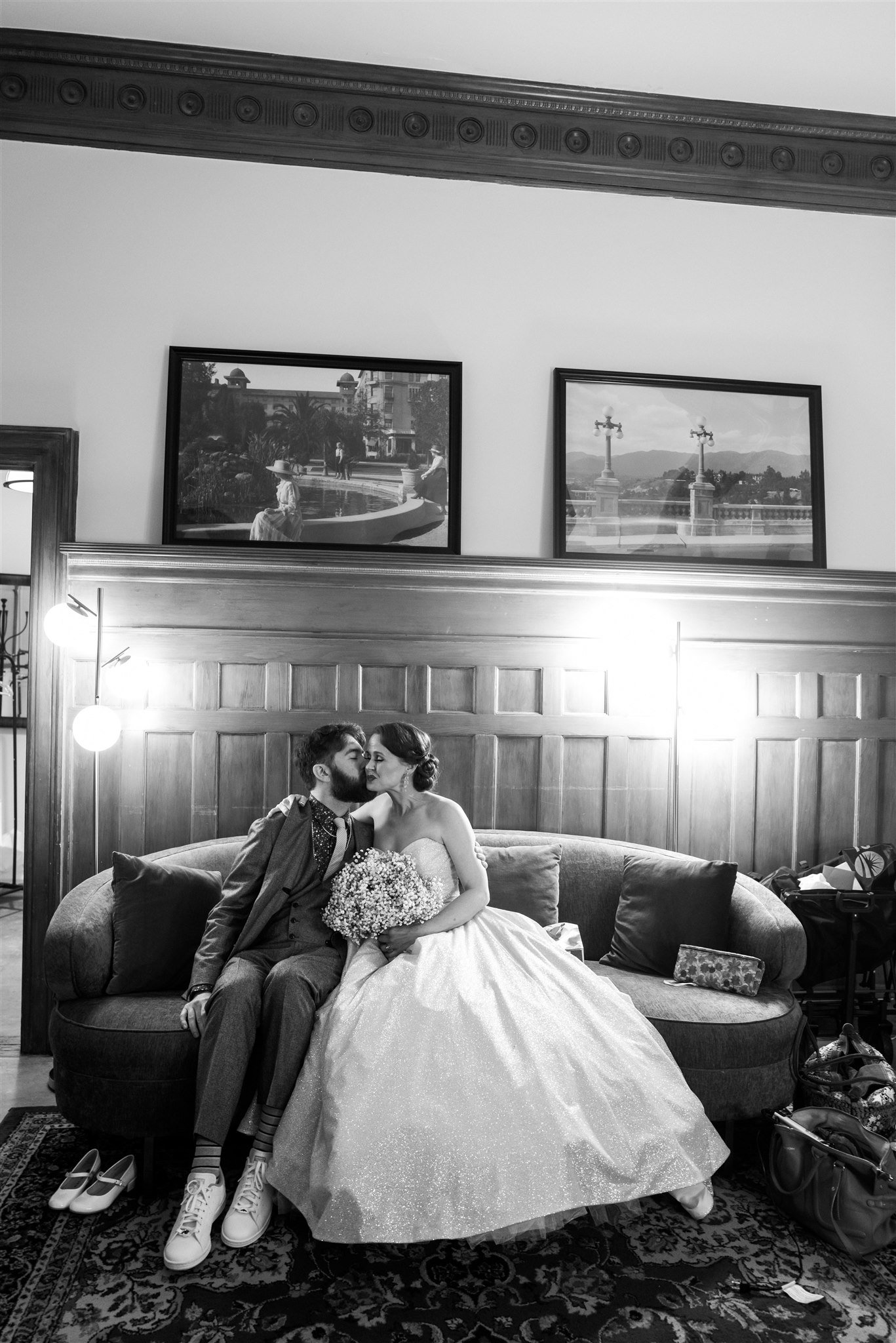 Bride &amp; Groom Wedding Portraits at Castle Green taken by Lulan Studio