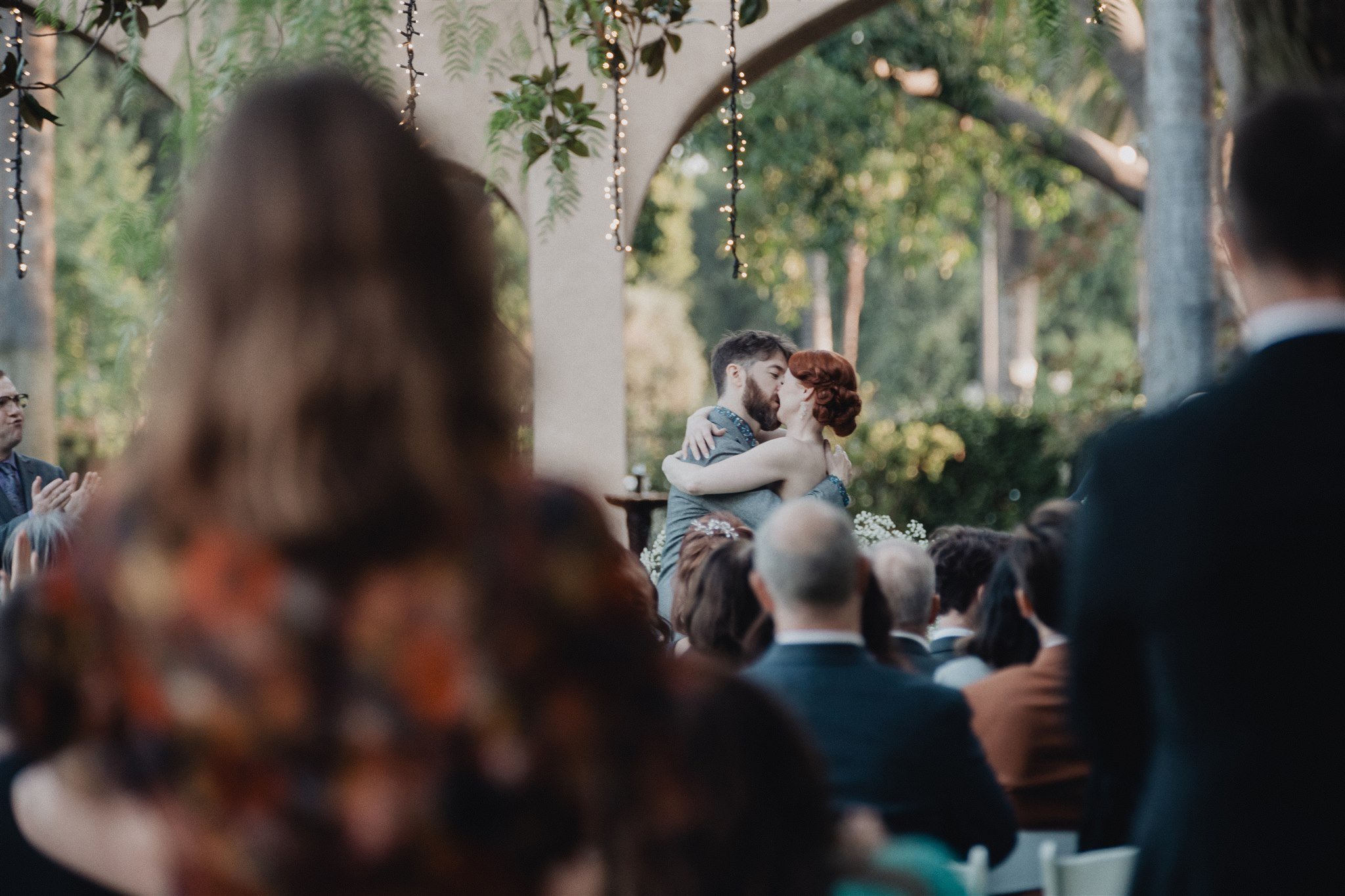 wedding ceremony at Castle Green taken by Lulan Studio