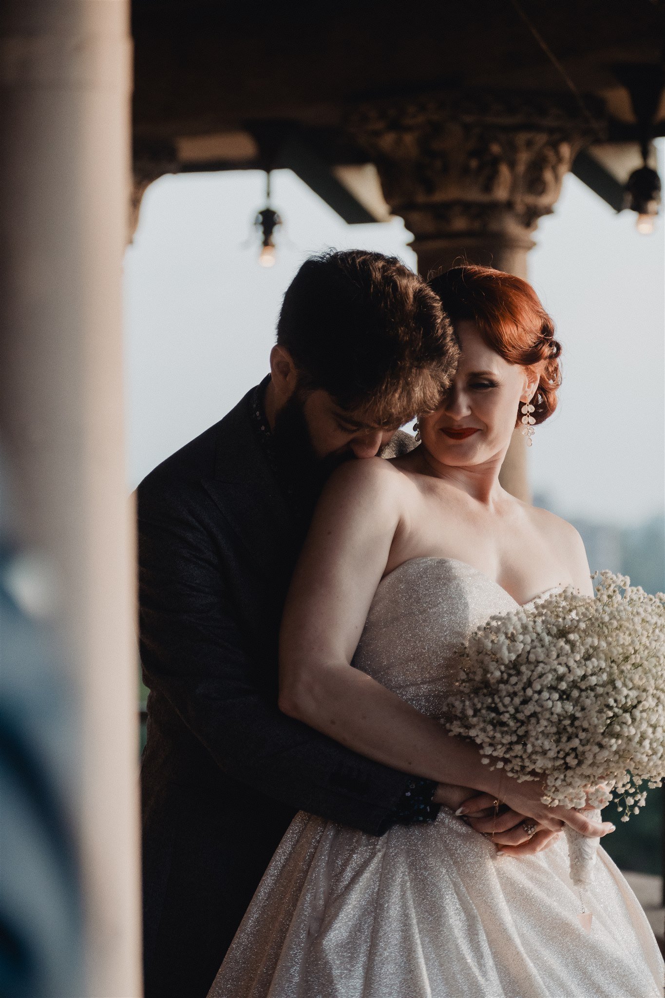 Bride &amp; Groom Wedding Portraits at Castle Green taken by Lulan Studio