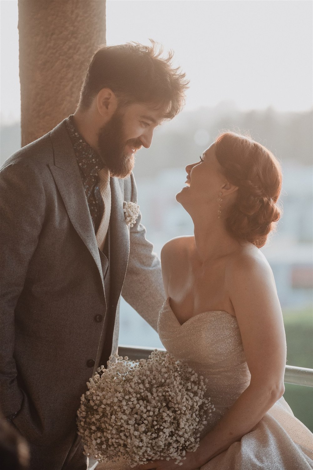 Bride &amp; Groom Wedding Portraits at Castle Green taken by Lulan Studio