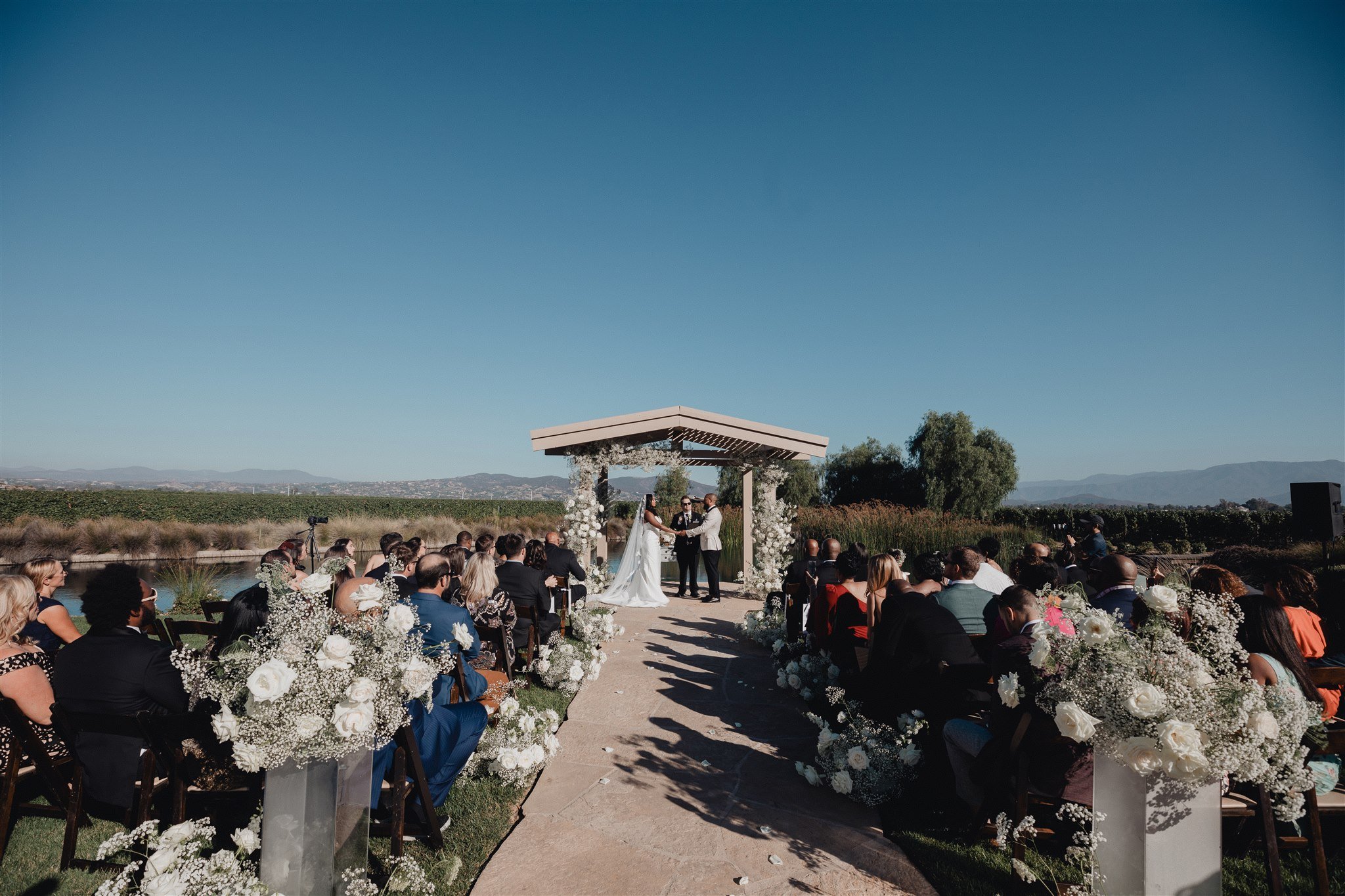 Wedding Ceremony at Ponte Winery taken by Lulan Studio