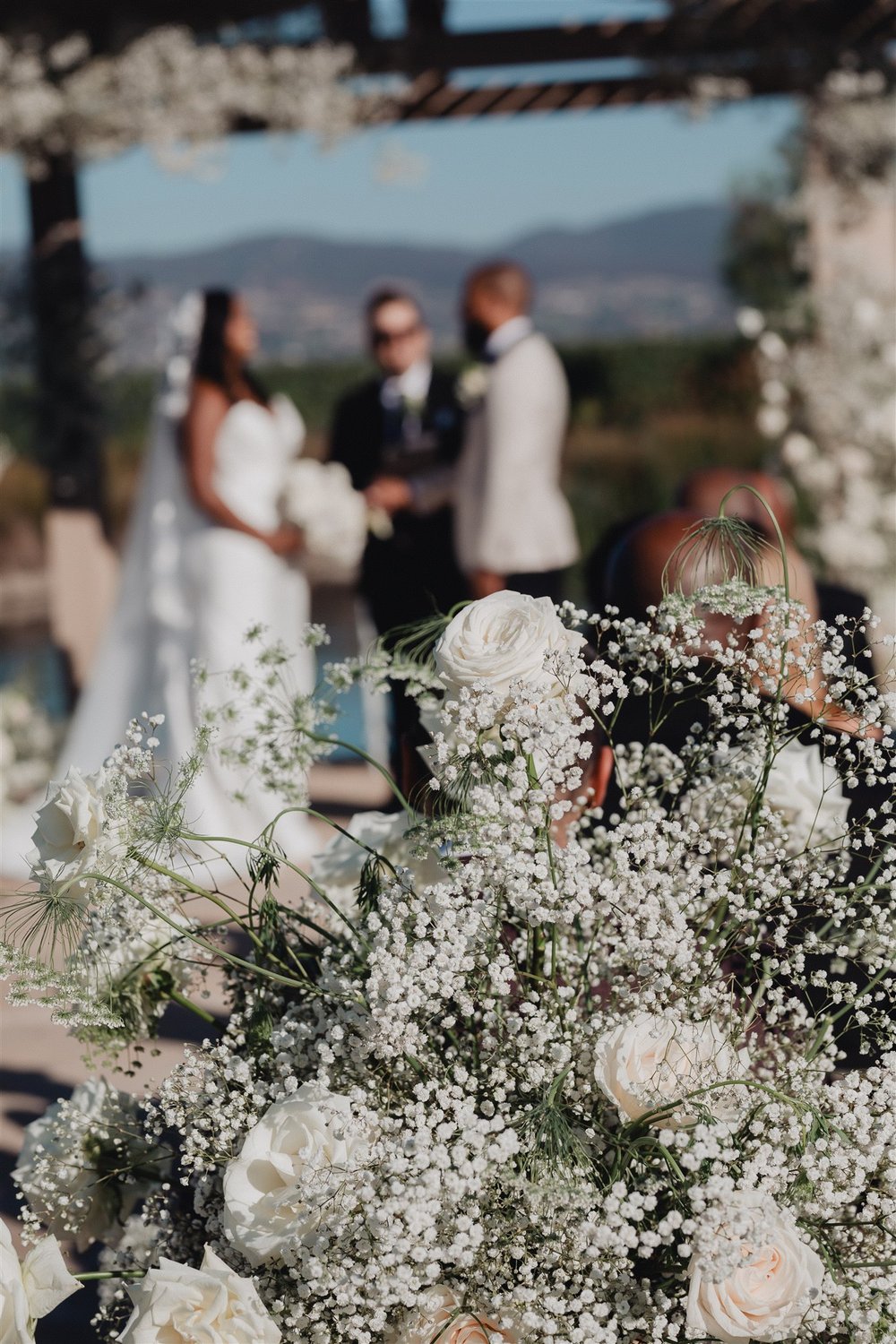 Wedding Ceremony at Ponte Winery taken by Lulan Studio