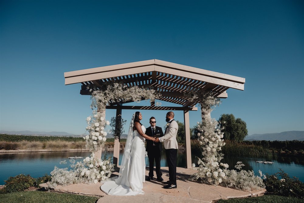 Wedding Ceremony at Ponte Winery taken by Lulan Studio