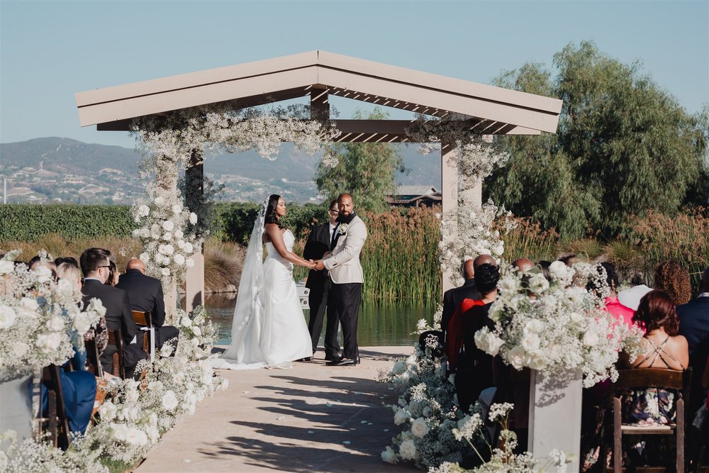 Wedding Ceremony at Ponte Winery taken by Lulan Studio