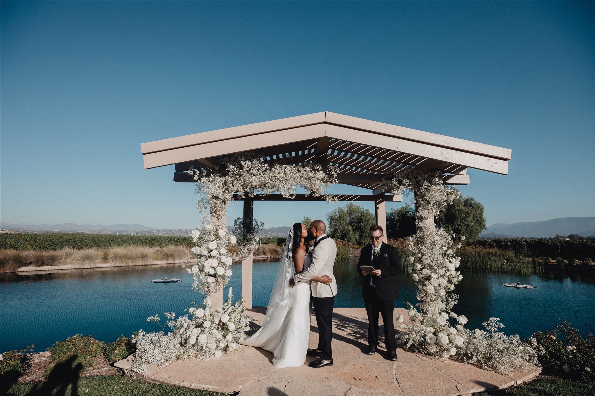 Wedding Ceremony at Ponte Winery taken by Lulan Studio