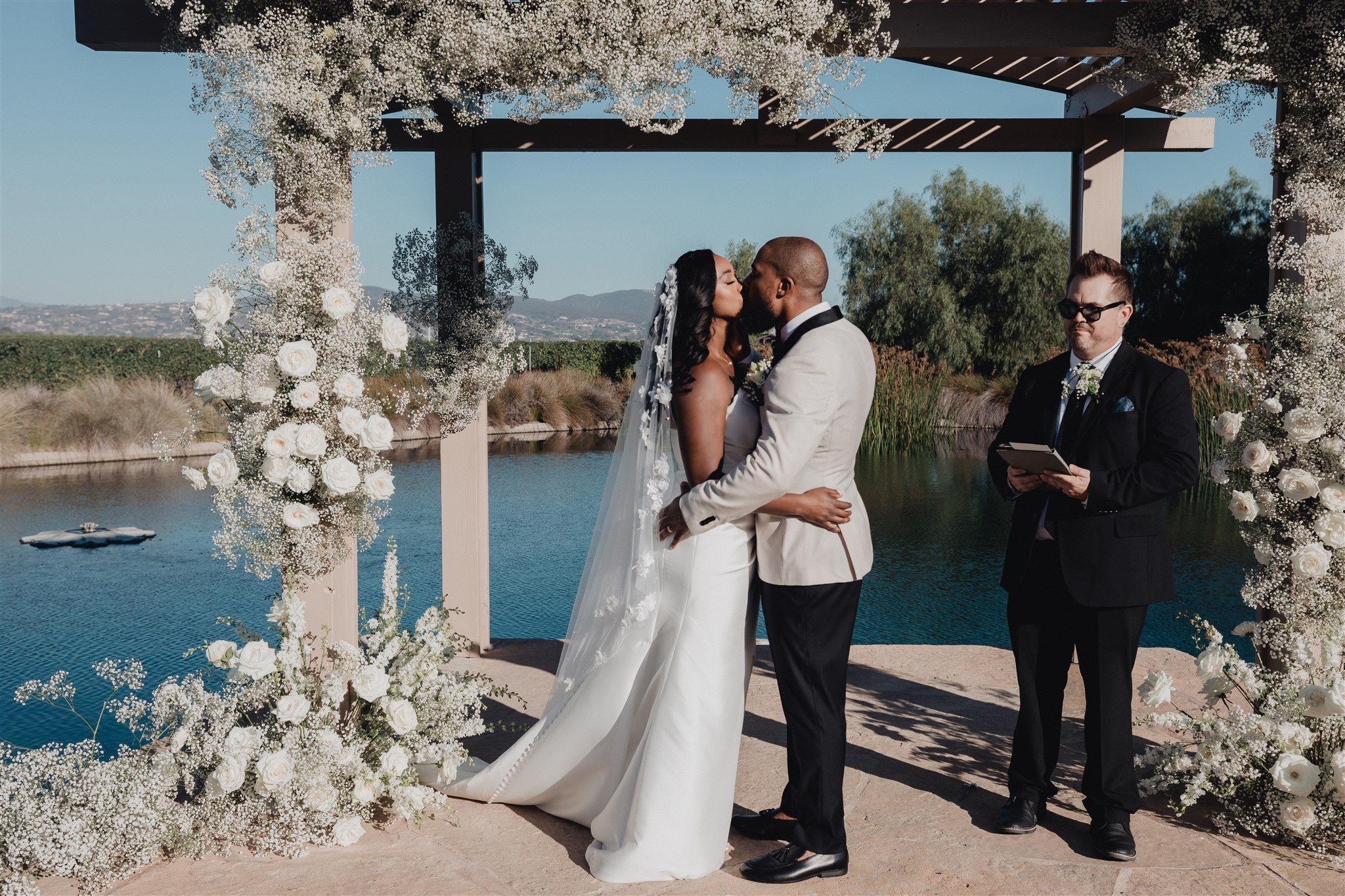 Wedding Ceremony at Ponte Winery taken by Lulan Studio