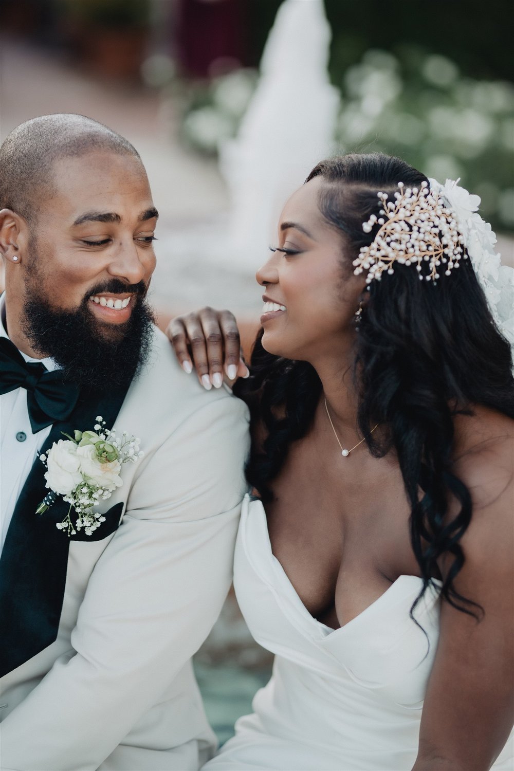 Bride &amp; Groom Portrait at Ponte Winery taken by Lulan Studio