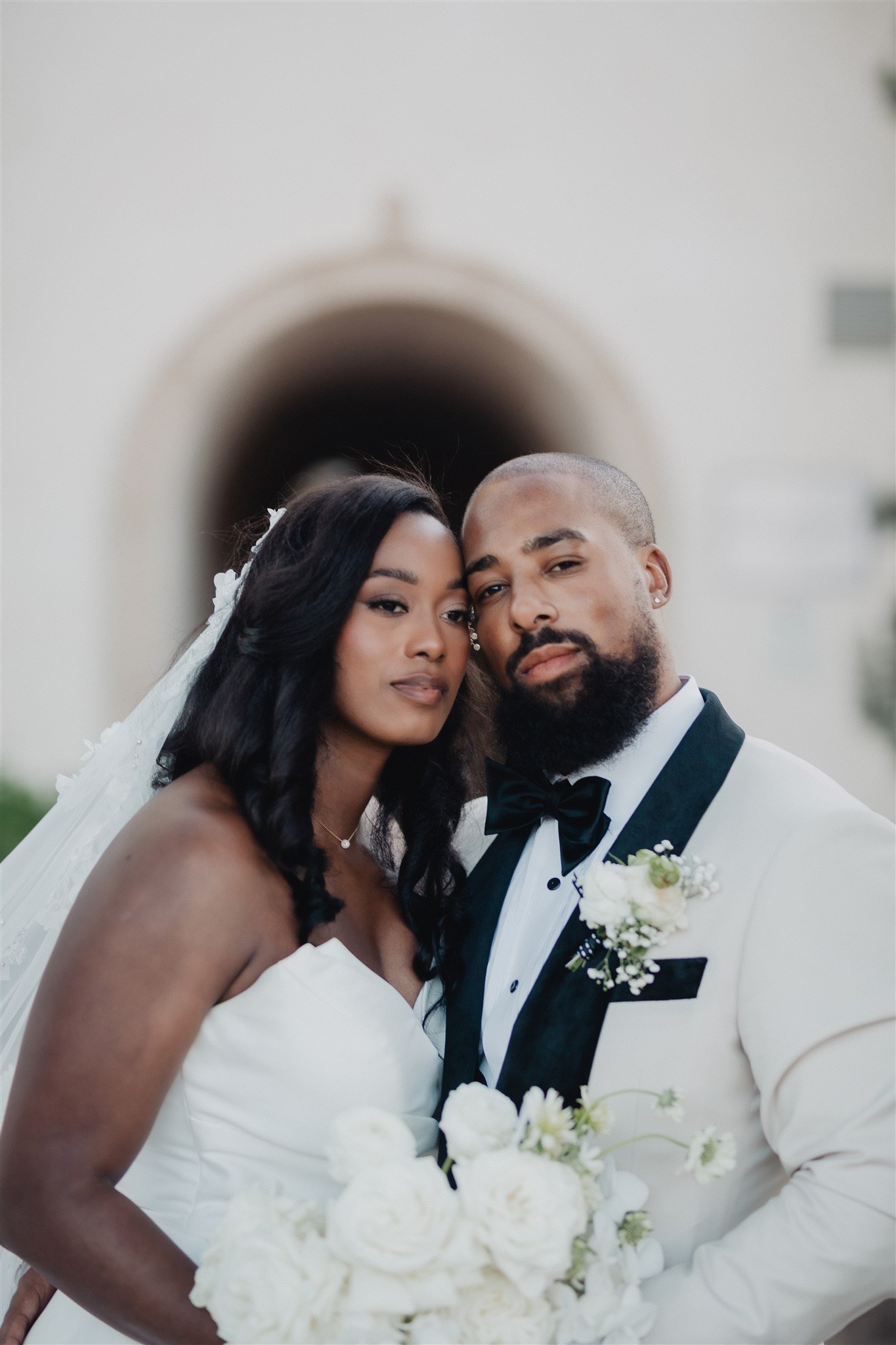 Bride &amp; Groom Portrait at Ponte Winery taken by Lulan Studio