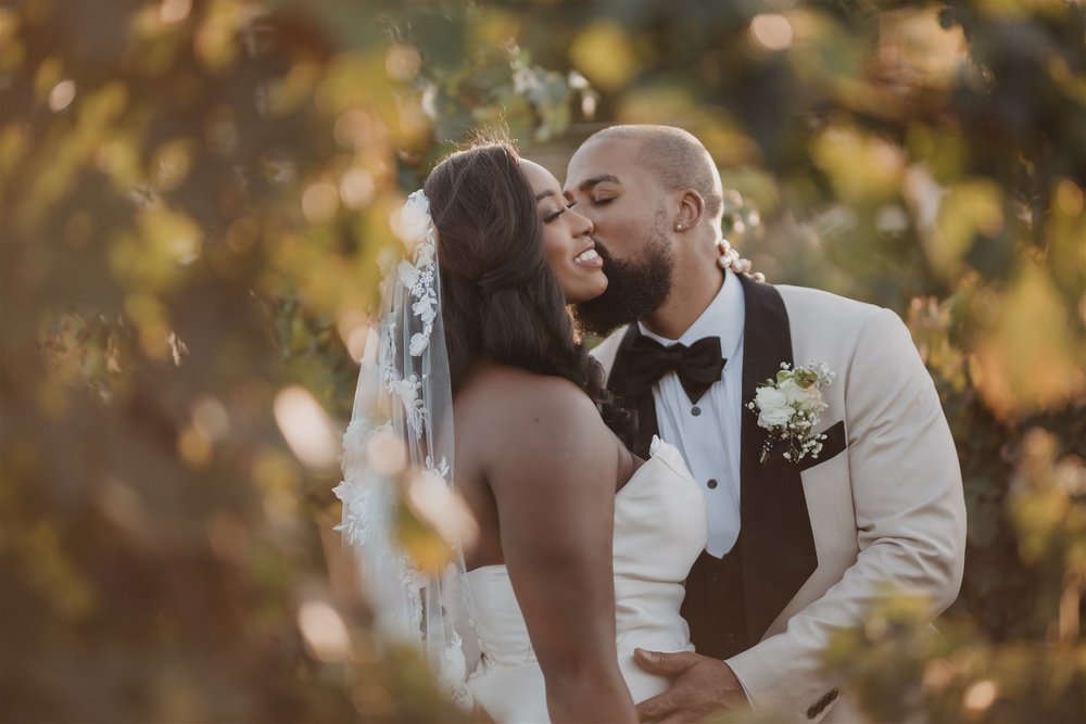 Bride &amp; Groom Portrait at Ponte Winery taken by Lulan Studio