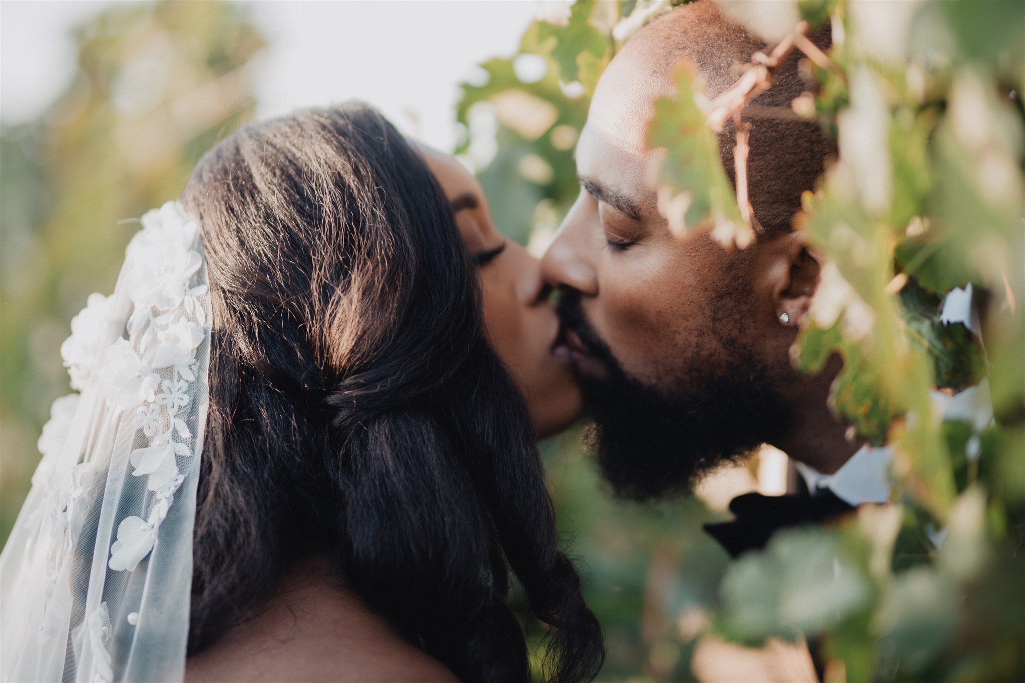 Bride &amp; Groom Portrait at Ponte Winery taken by Lulan Studio