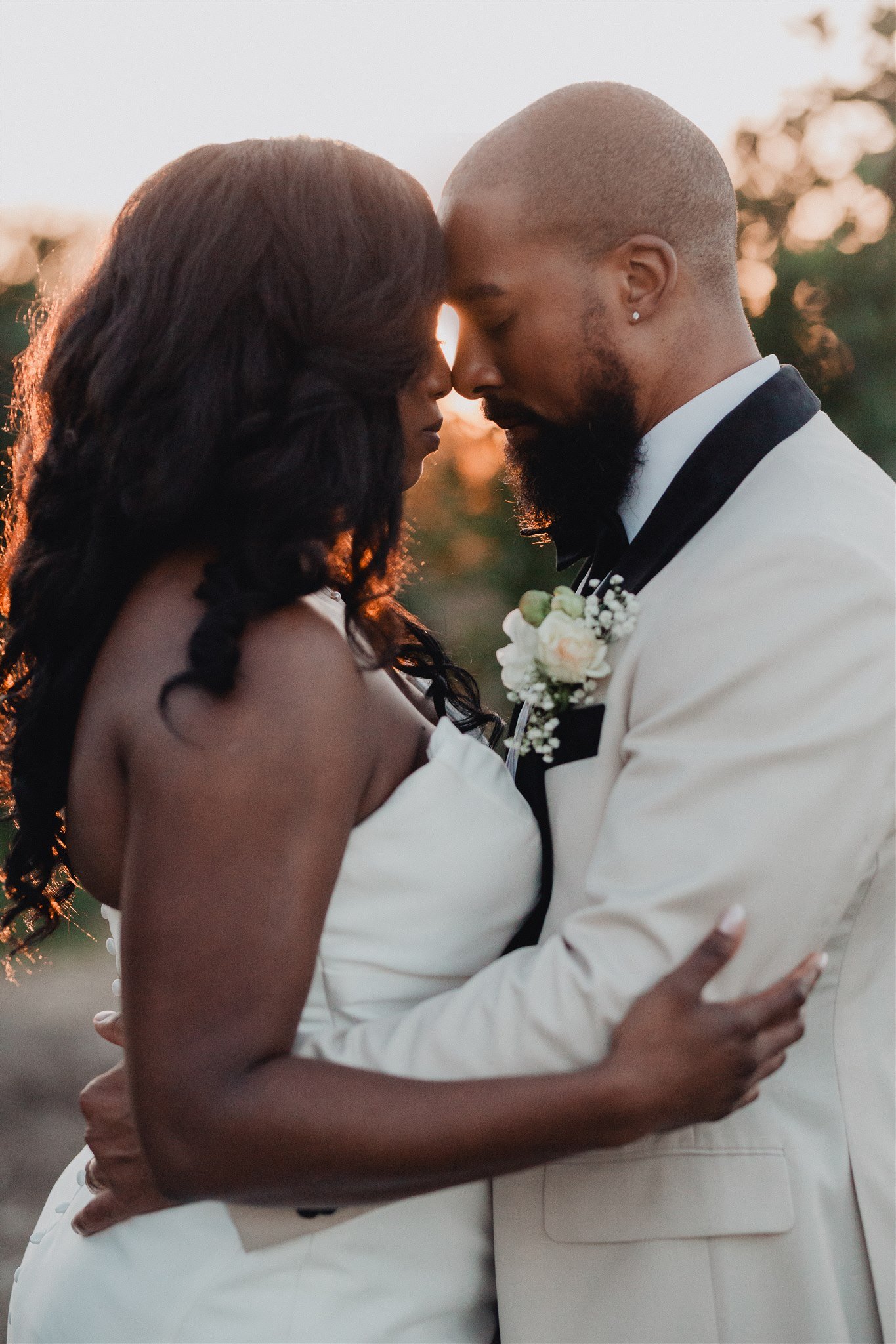 Bride &amp; Groom Portrait at Ponte Winery taken by Lulan Studio