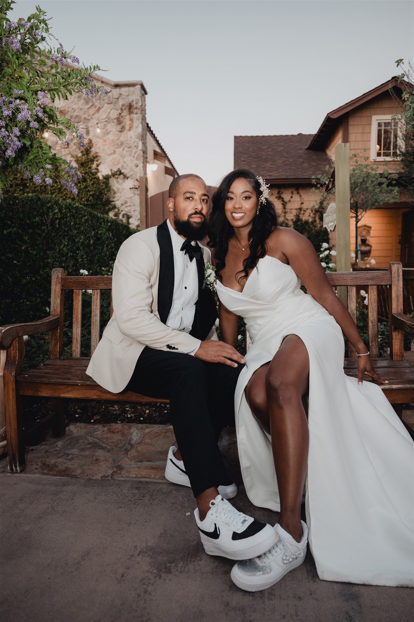 Bride &amp; Groom Portrait at Ponte Winery taken by Lulan Studio