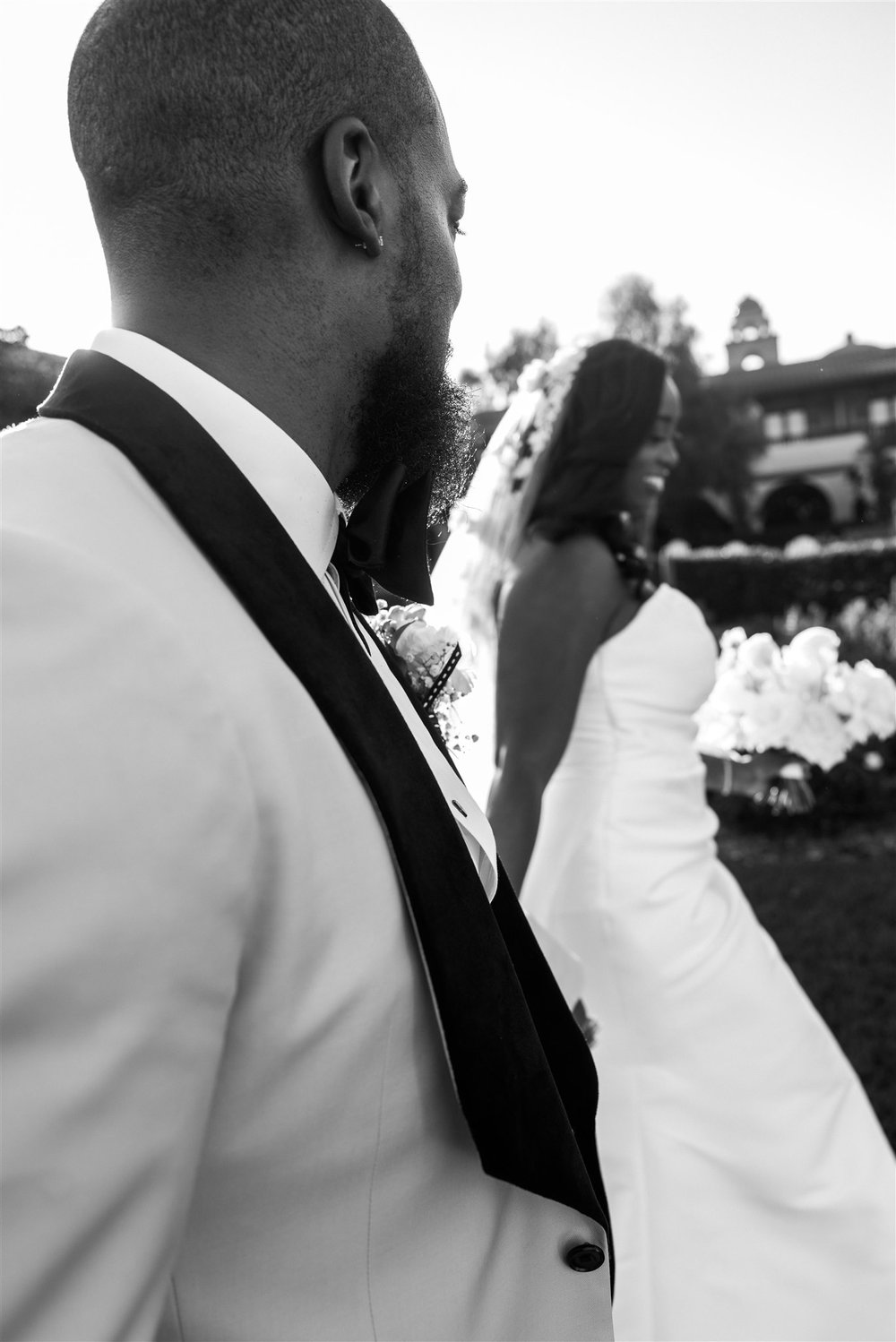 Bride &amp; Groom Portrait at Ponte Winery taken by Lulan Studio