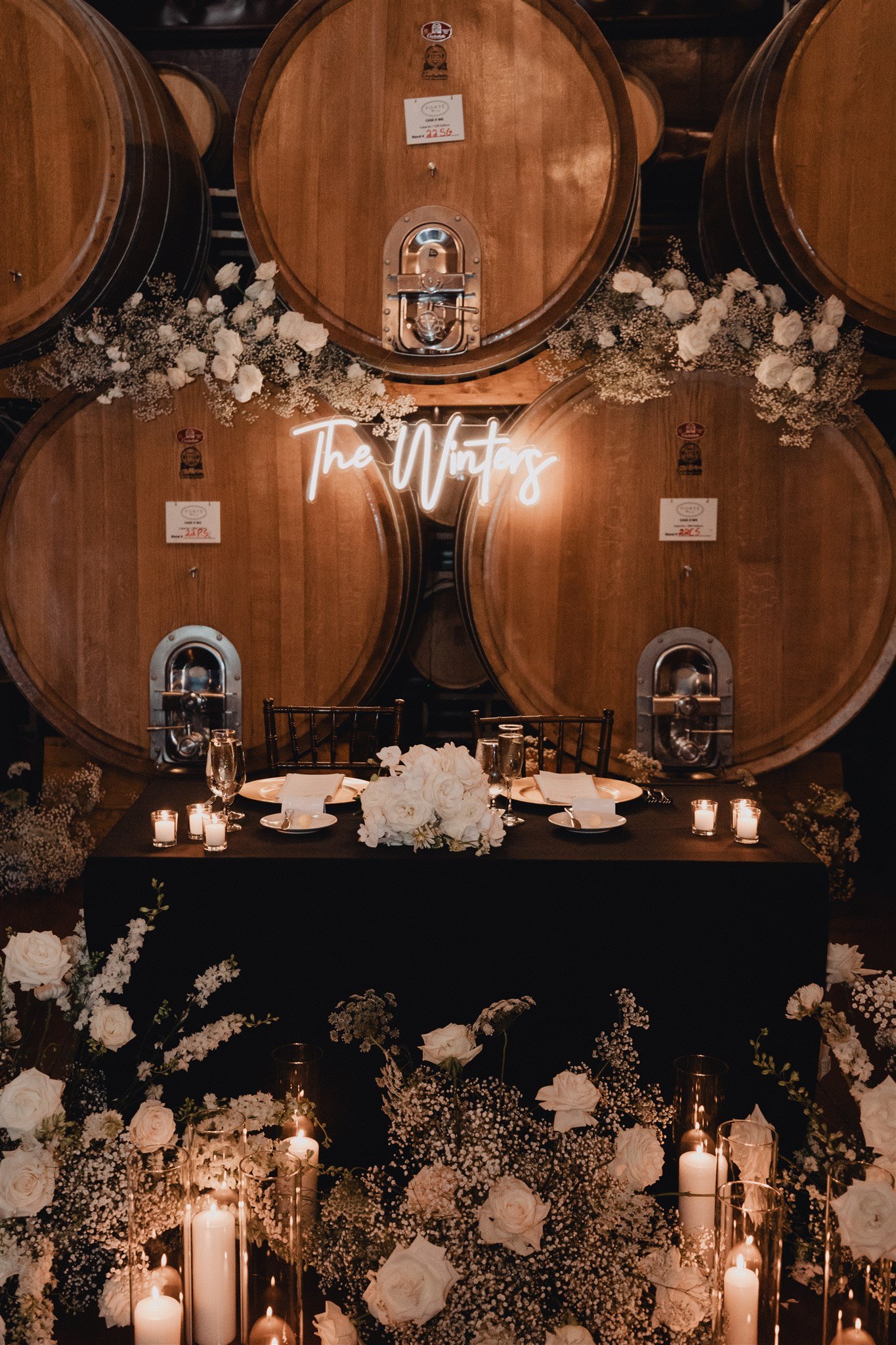 Wedding Reception Details at Ponte Winery photo taken by Lulan Studio