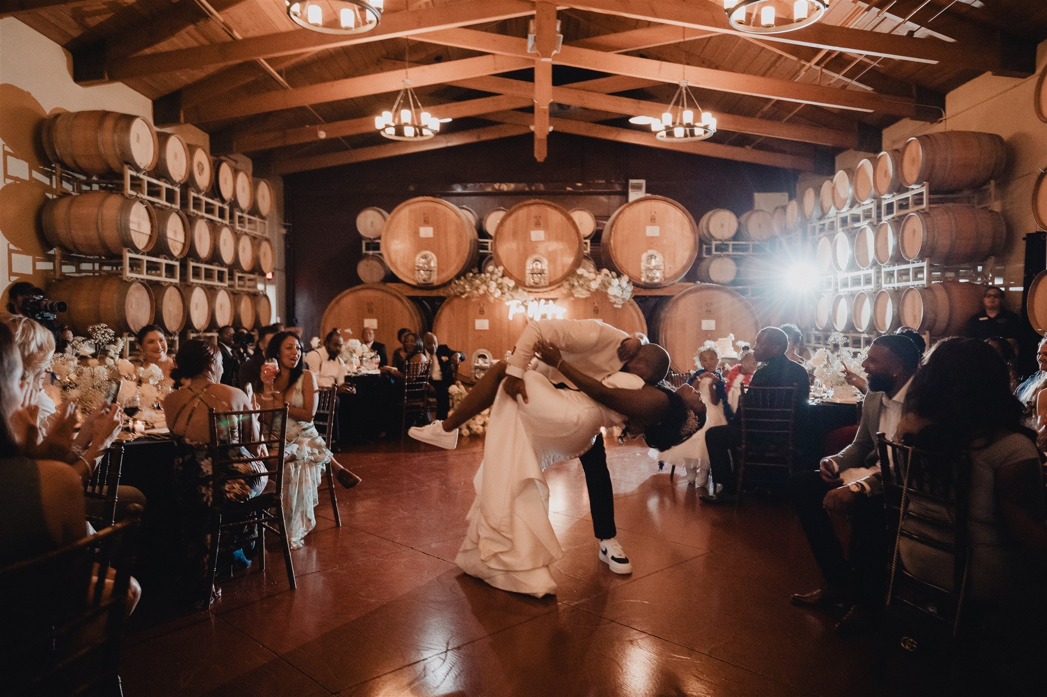 Wedding Reception at Ponte Winery taken by Lulan Studio