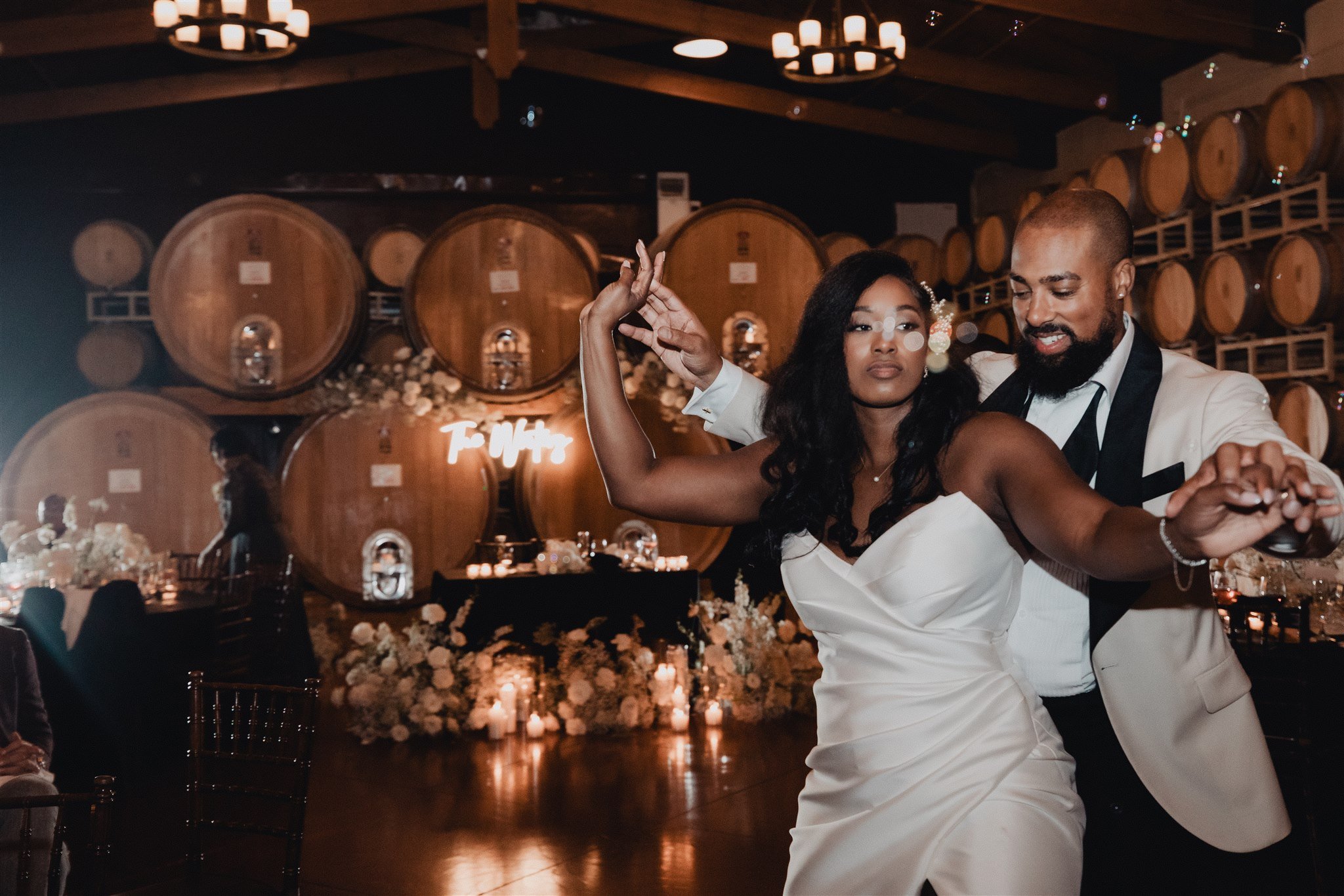 Wedding Reception at Ponte Winery taken by Lulan Studio