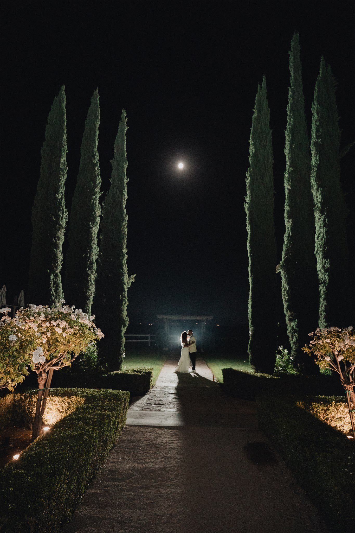 Bride &amp; Groom Portrait at Ponte Winery taken by Lulan Studio