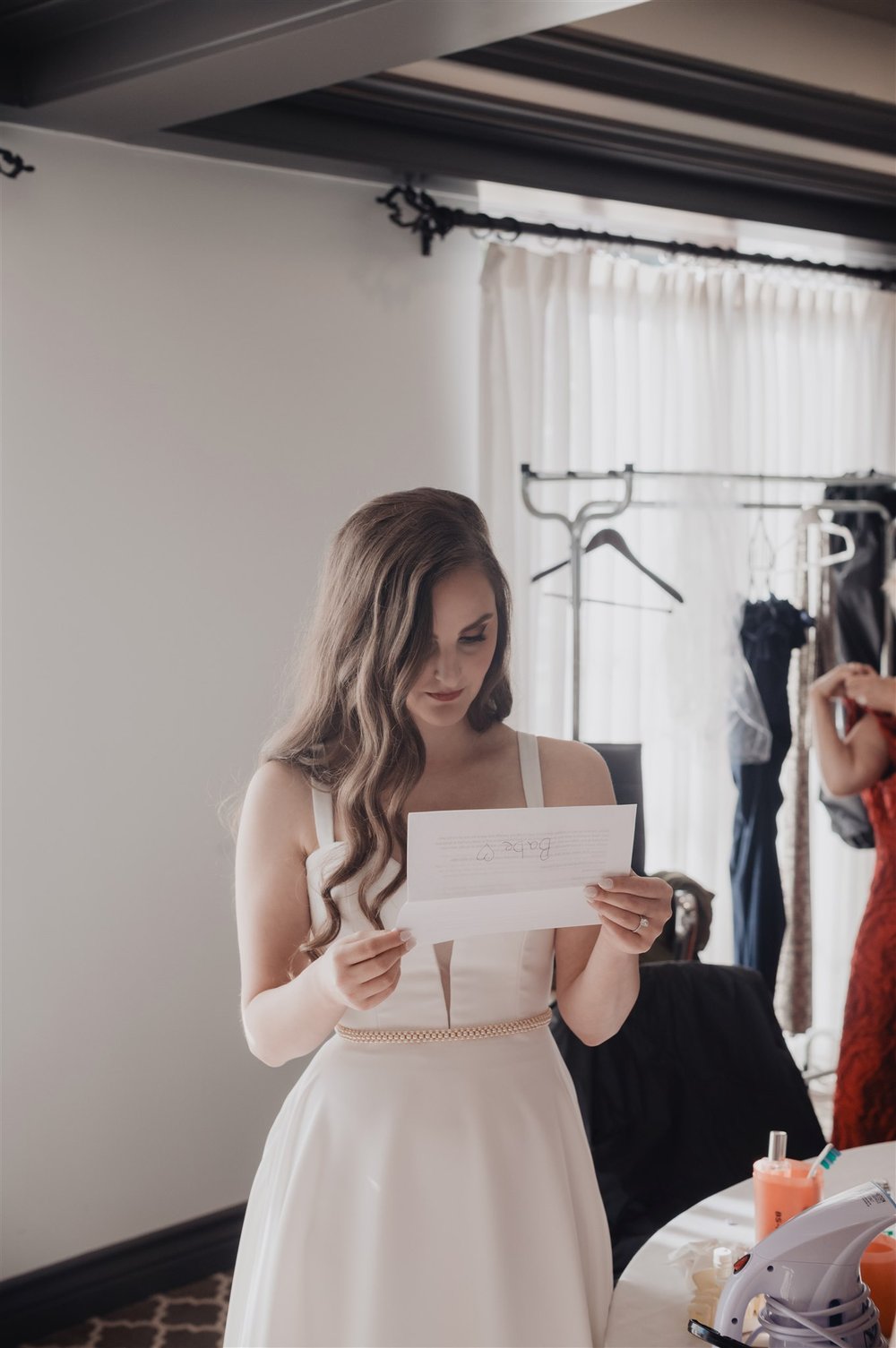 Bride Getting Ready at Bel Air Bay Club taken by Lulan Studio