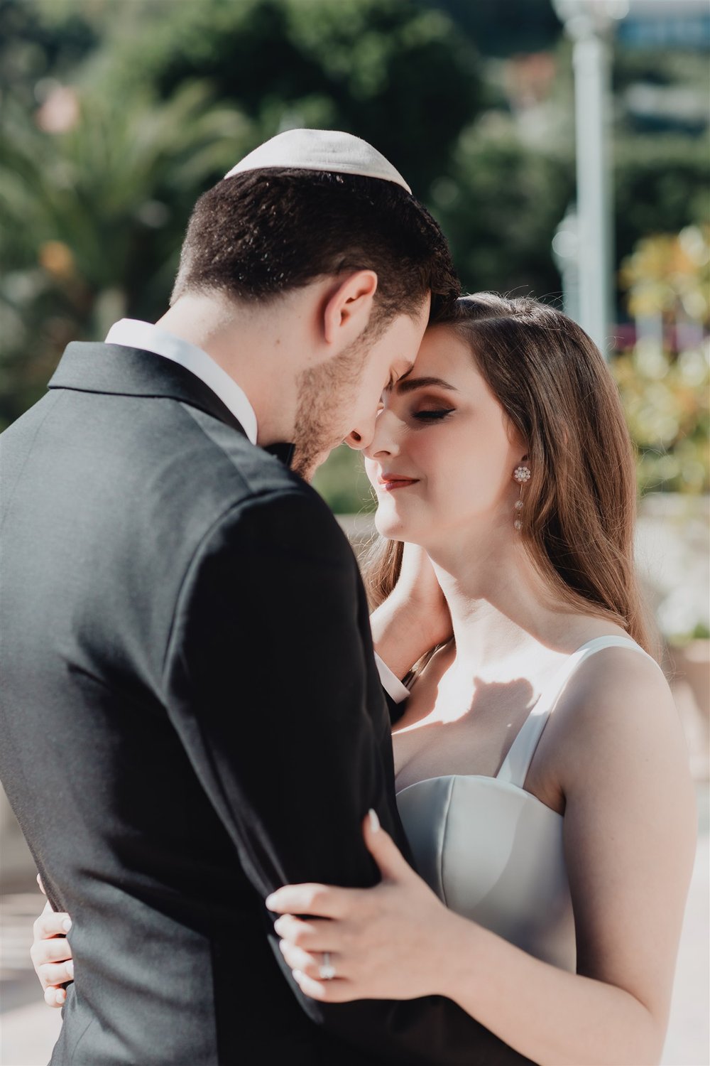 Bride &amp; Groom Portrait at Bel Air Bay Club photo taken by Lulan Studio