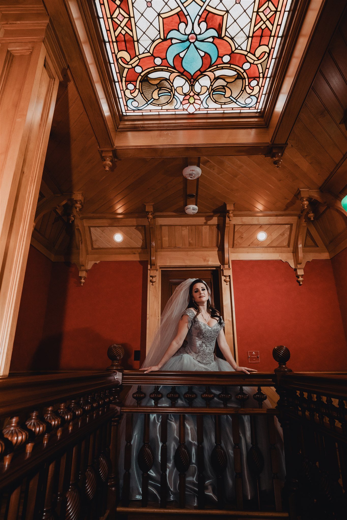 Bride Portrait at Newhall Mansion taken by Lulan Studio