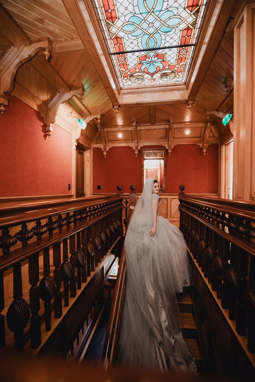 Bride Portrait at Newhall Mansion taken by Lulan Studio