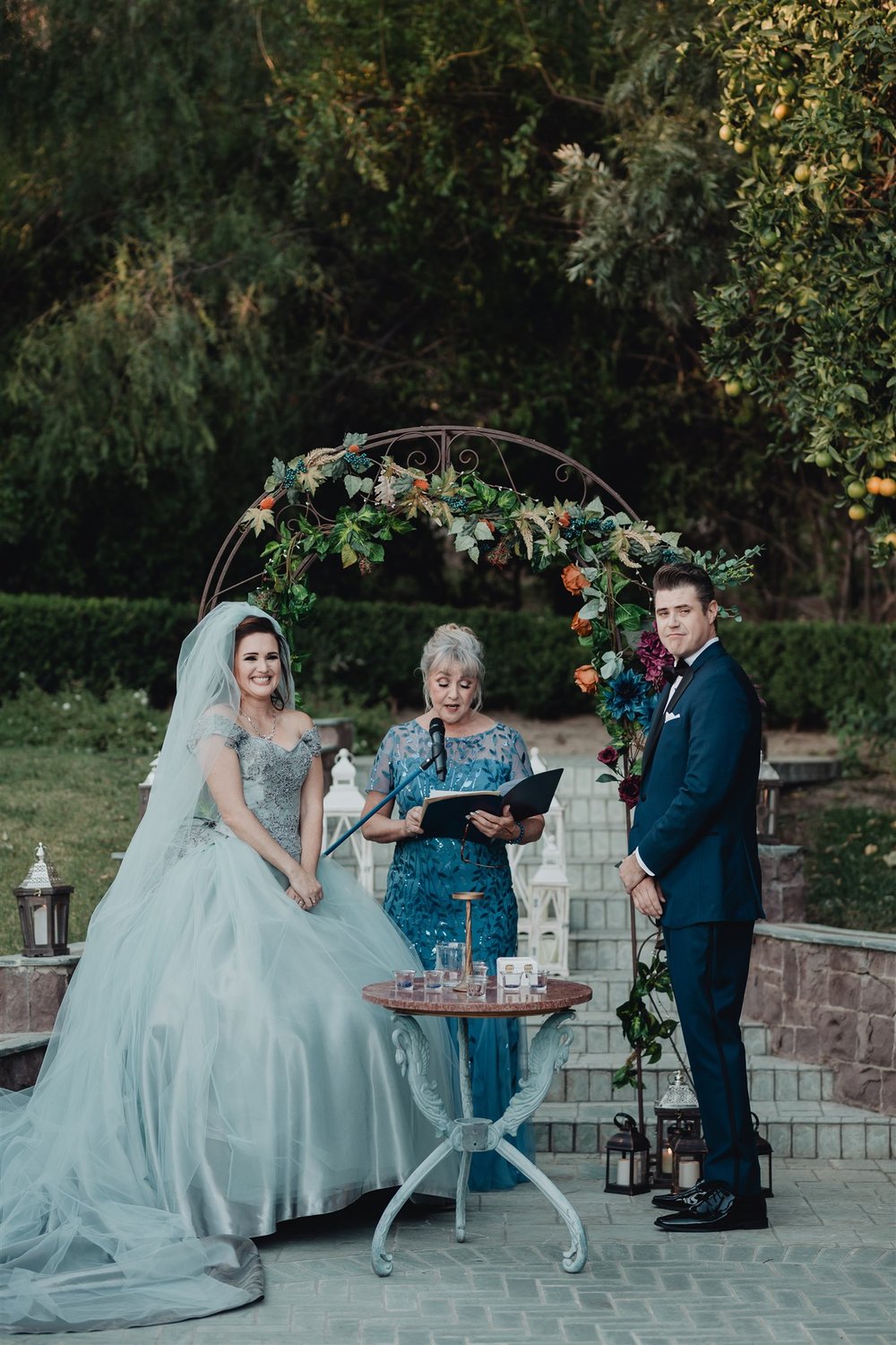 Wedding Ceremony at Newhall Mansion taken by Lulan Studio