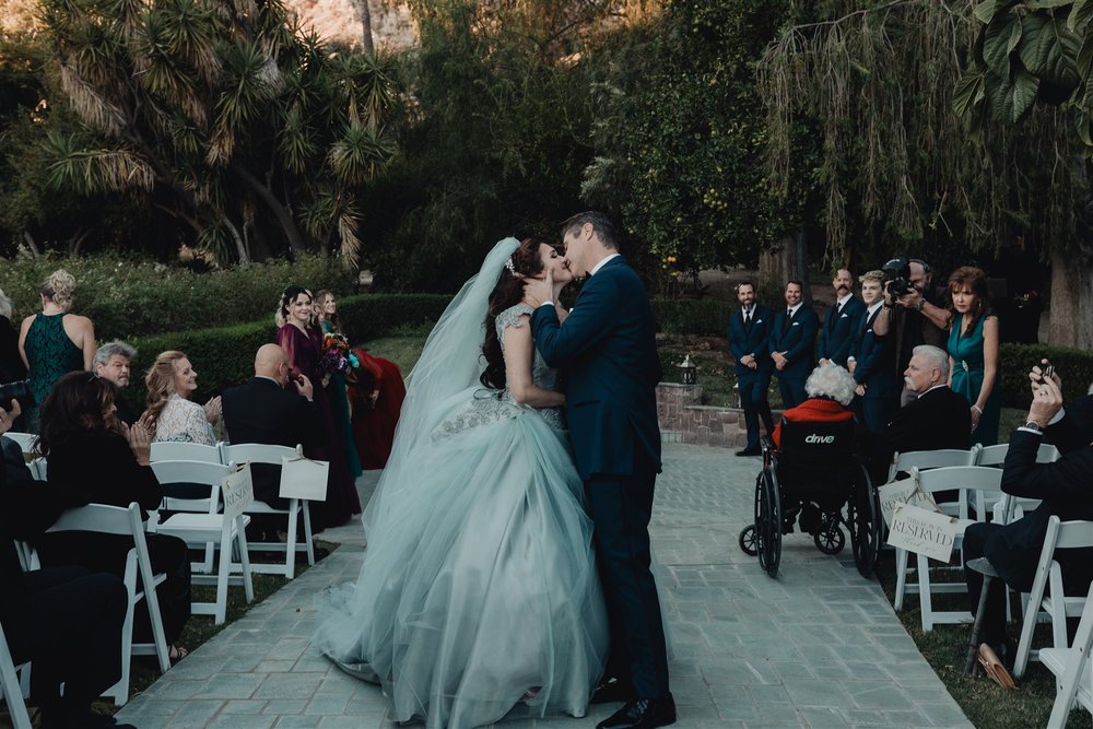 Wedding Ceremony at Newhall Mansion taken by Lulan Studio