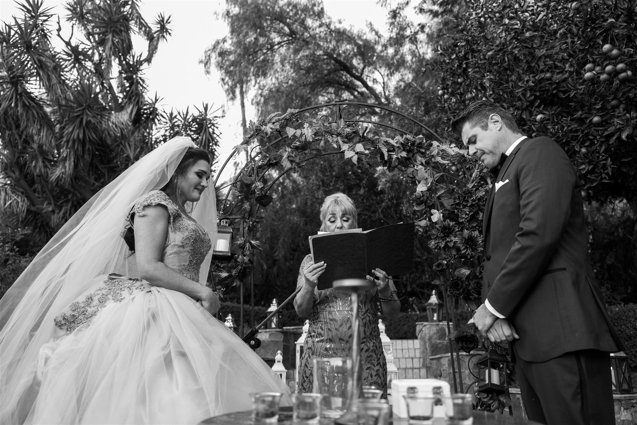 Wedding Ceremony at Newhall Mansion taken by Lulan Studio