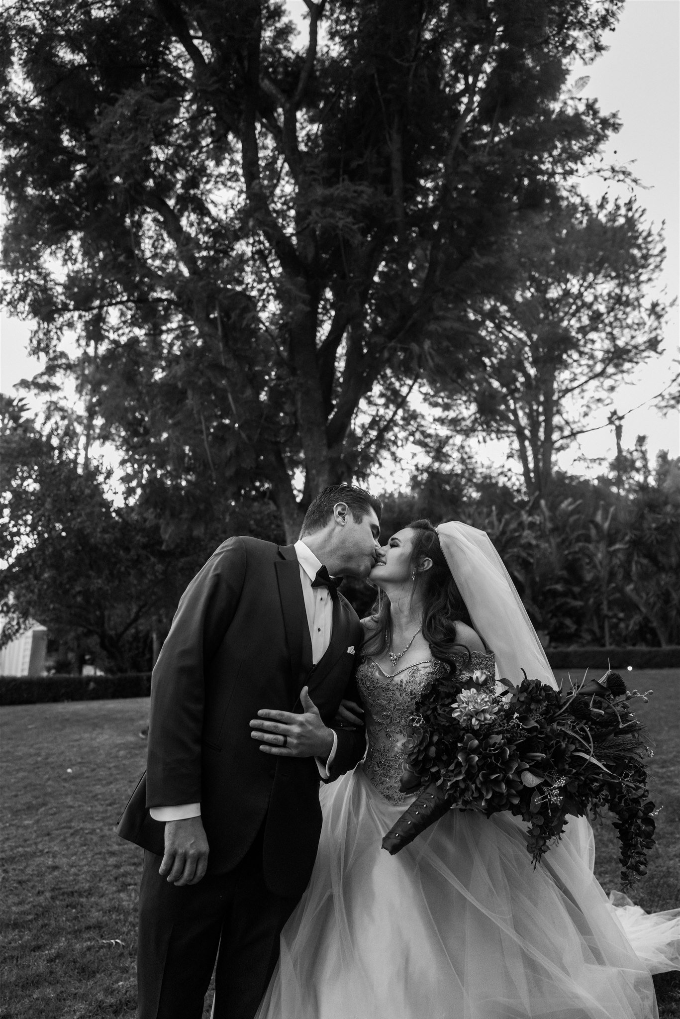 Bride &amp; Groom Wedding Portrait at Newhall Mansion taken by Lulan Studio