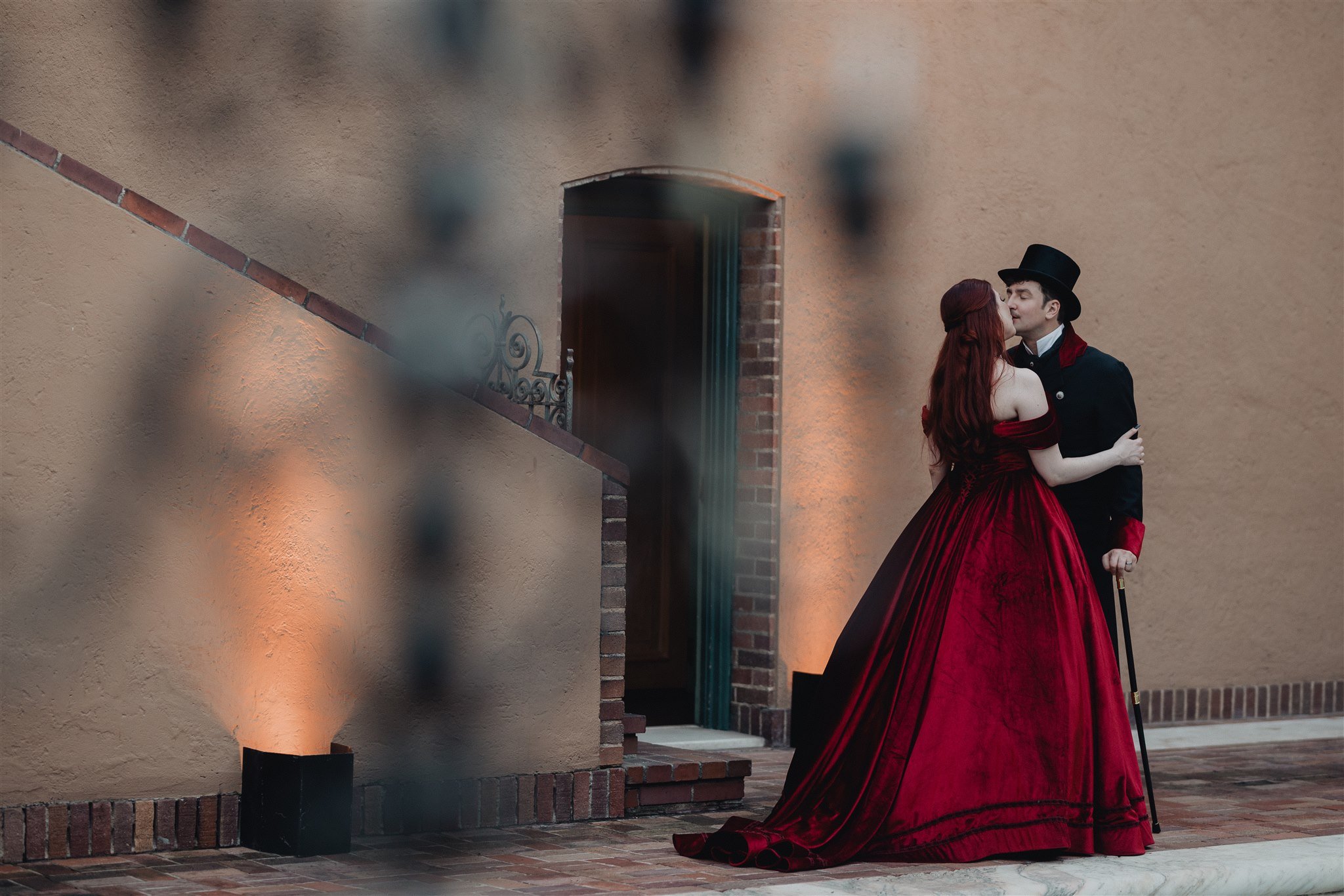 bride and groom portrait on their wedding day at paramour estate in los angeles