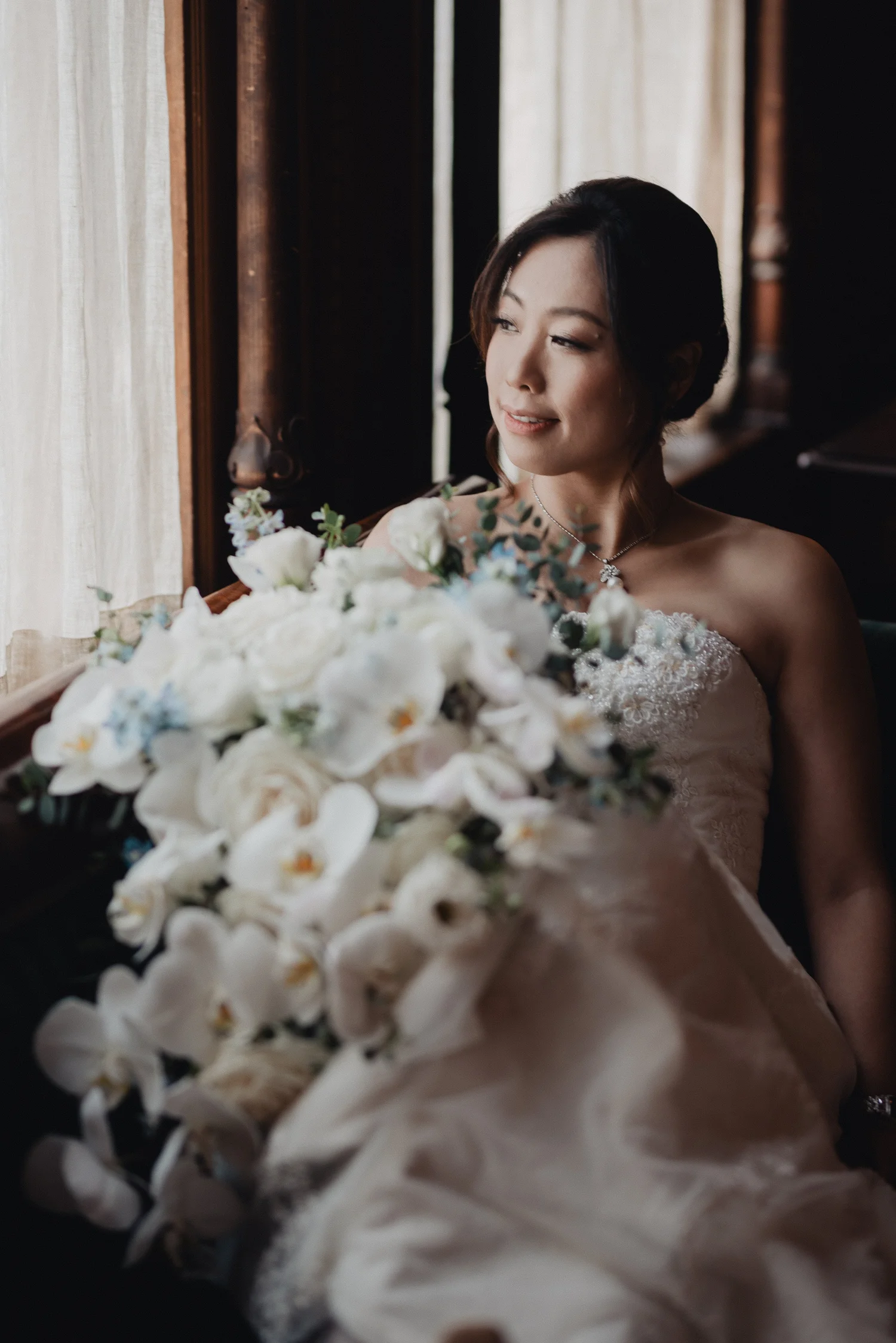 35mm film wedding photography — recent film frame, Los Angeles