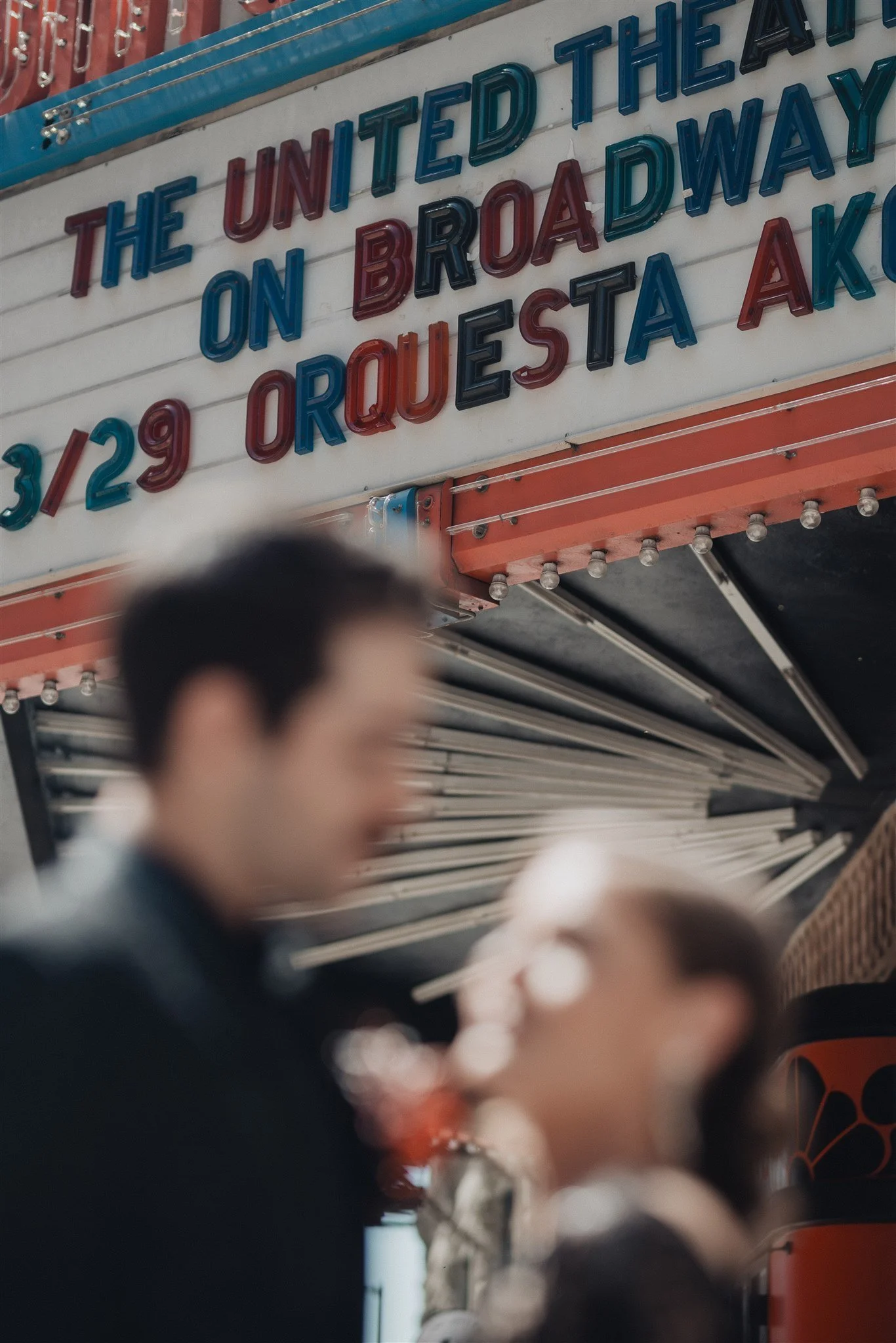 bride &amp; groom sweetheart photos on their wedding at united theater