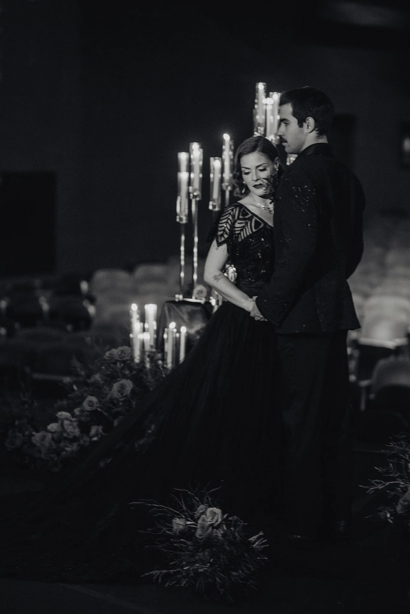 bride &amp; groom sweetheart photos on their wedding at united theater