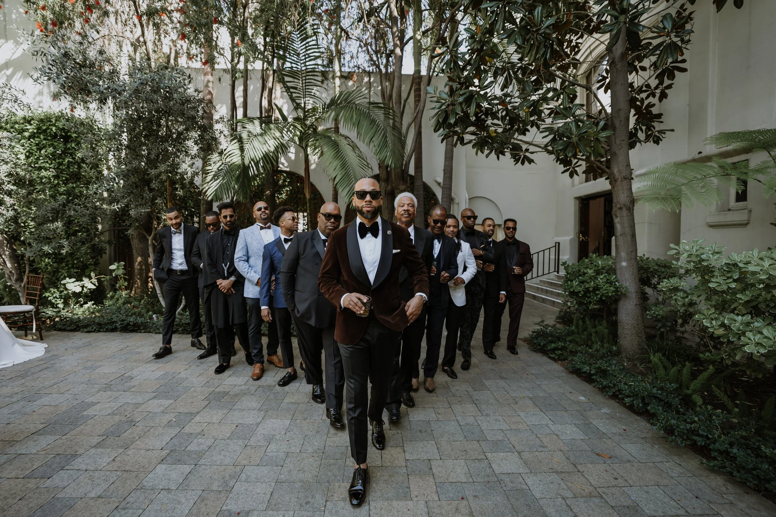 groom and his groomsmen