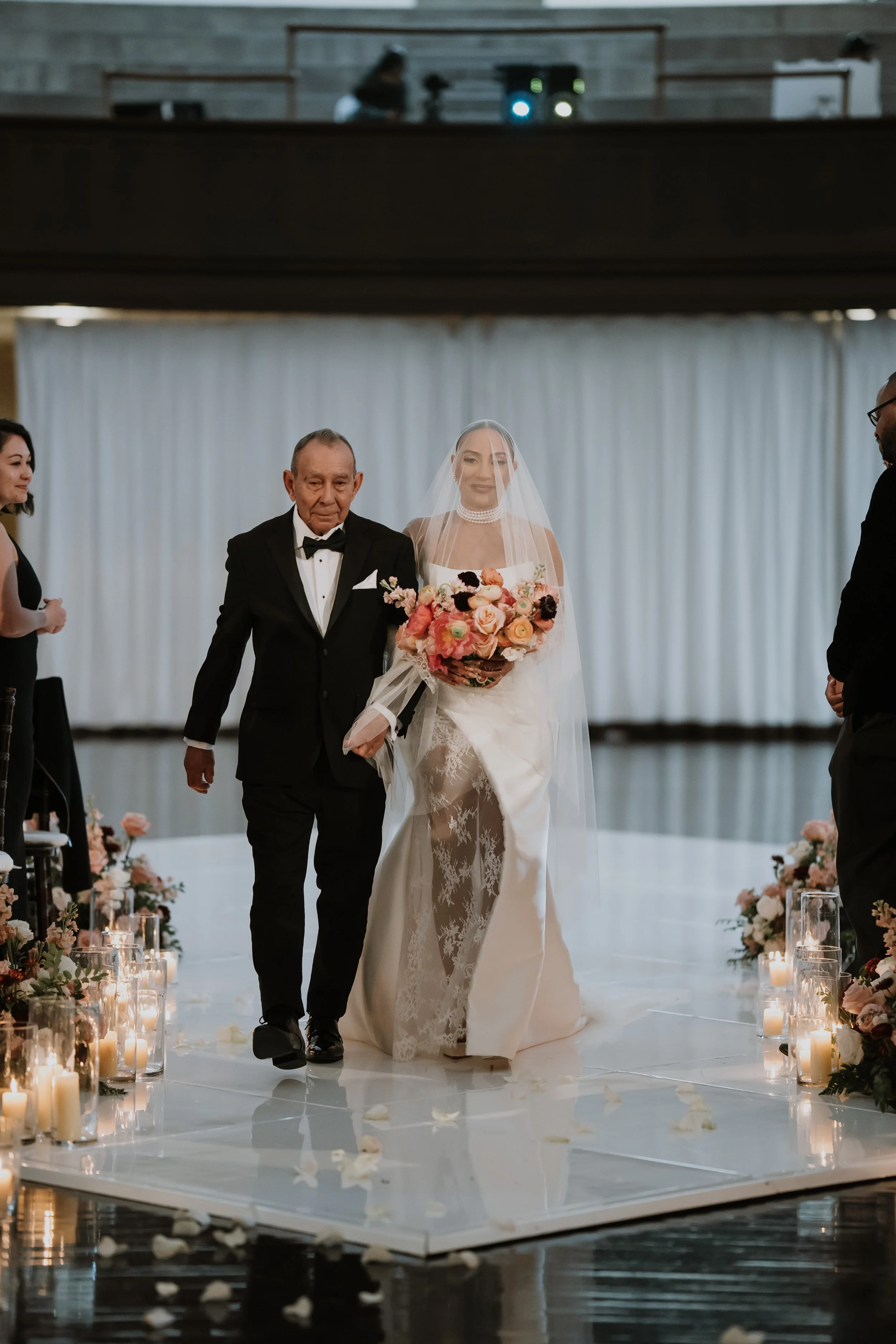 wedding ceremony at vibiana in los angeles
