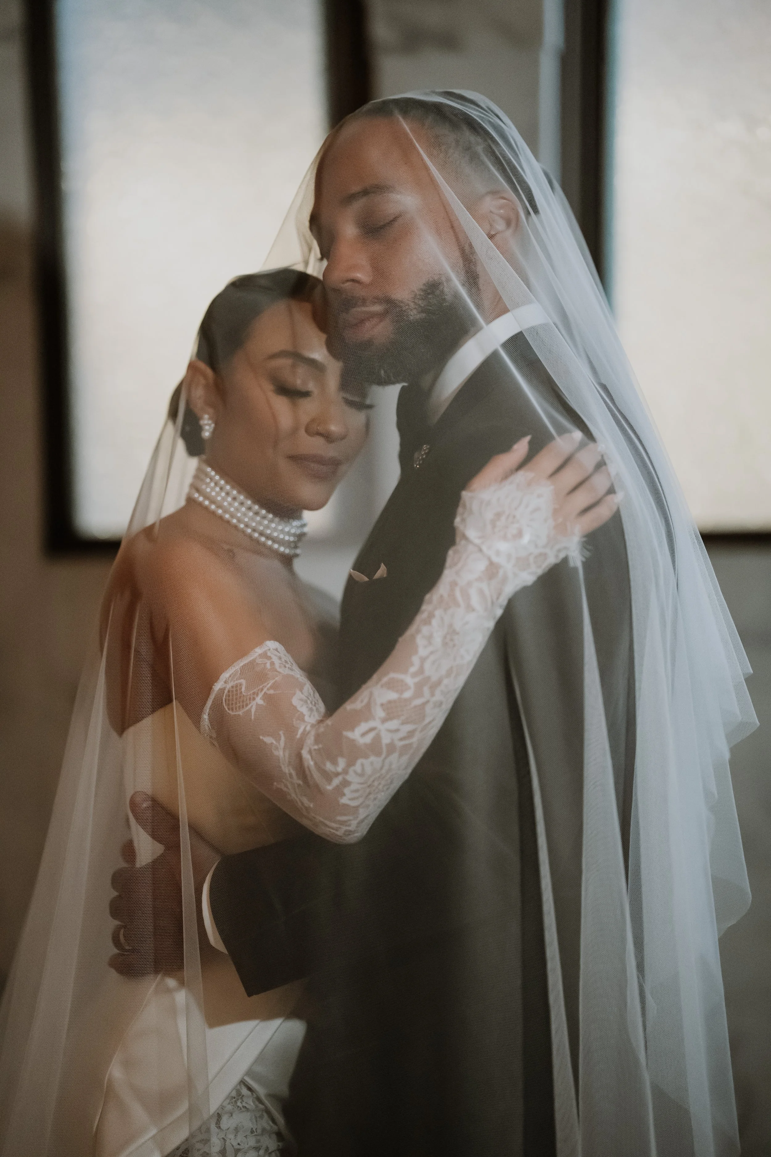 bride and groom portraits on their wedding day