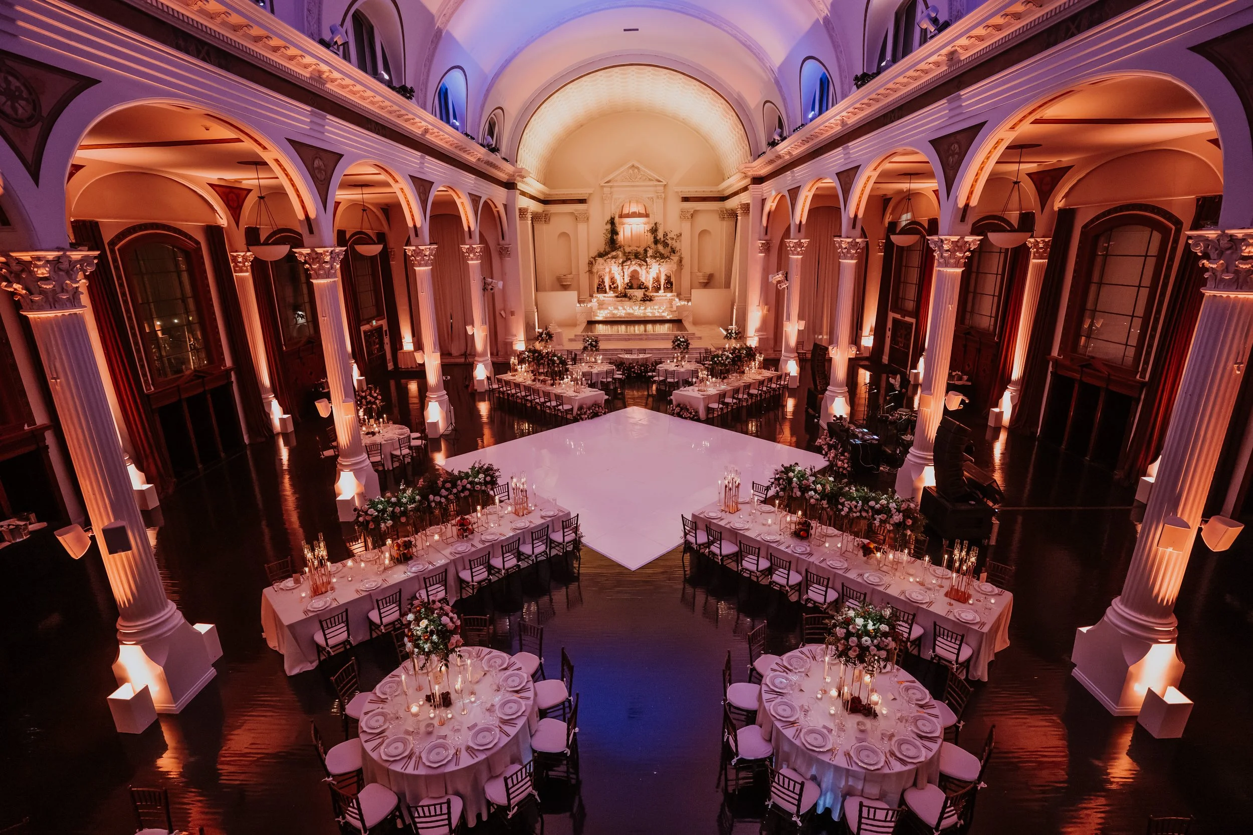 wedding reception at vibiana in los angeles