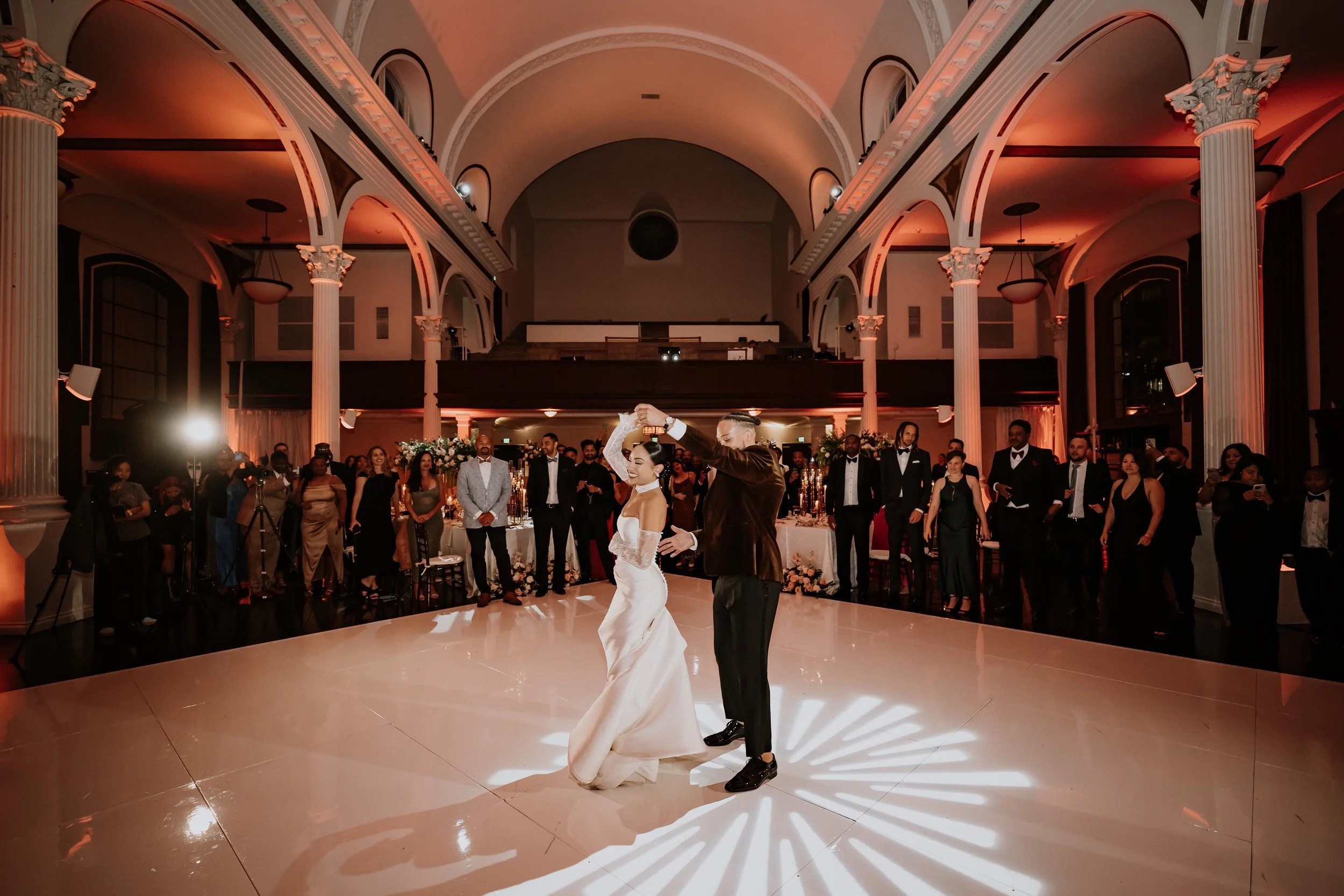 wedding reception at vibiana in los angeles