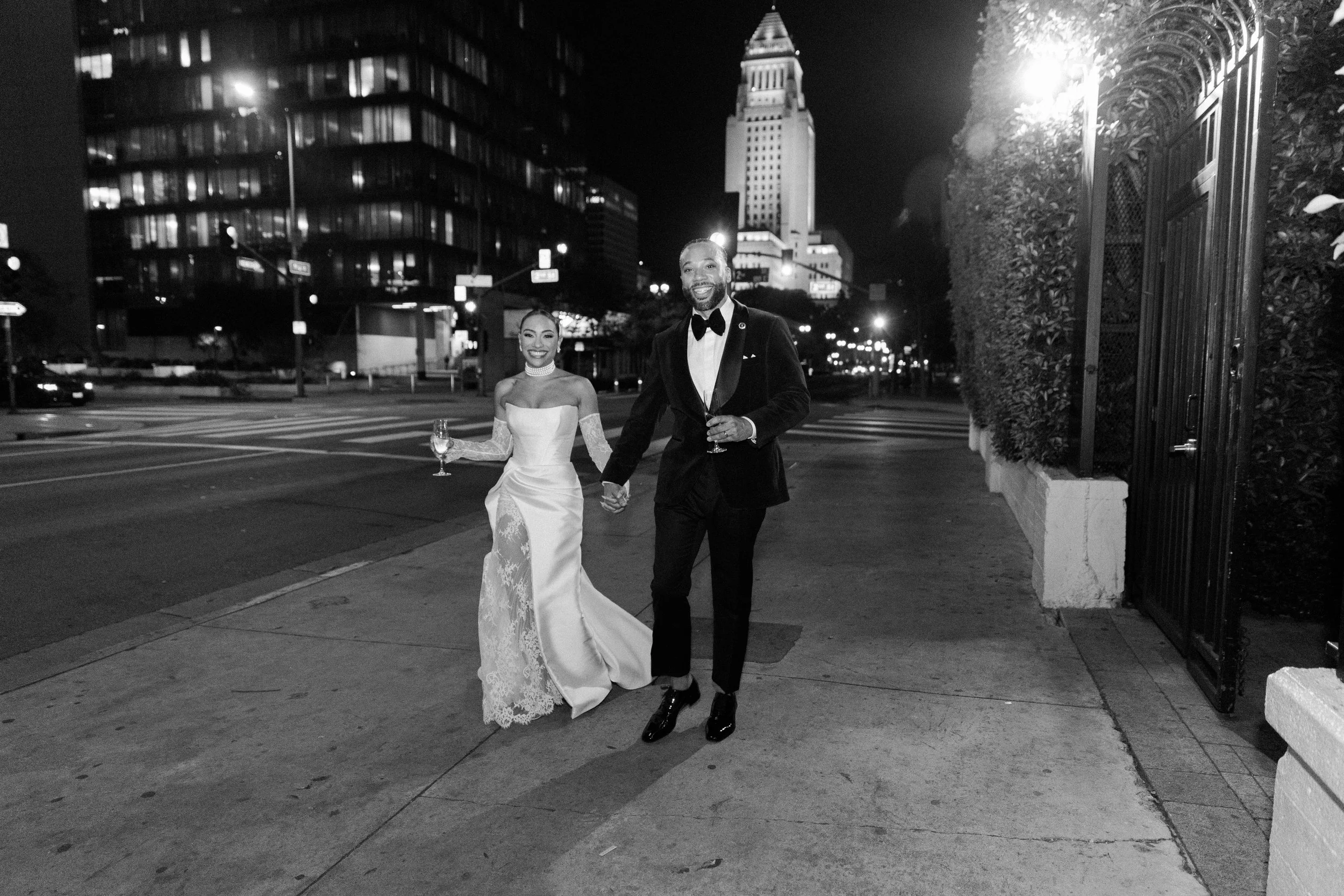 bride and groom portraits on their wedding day