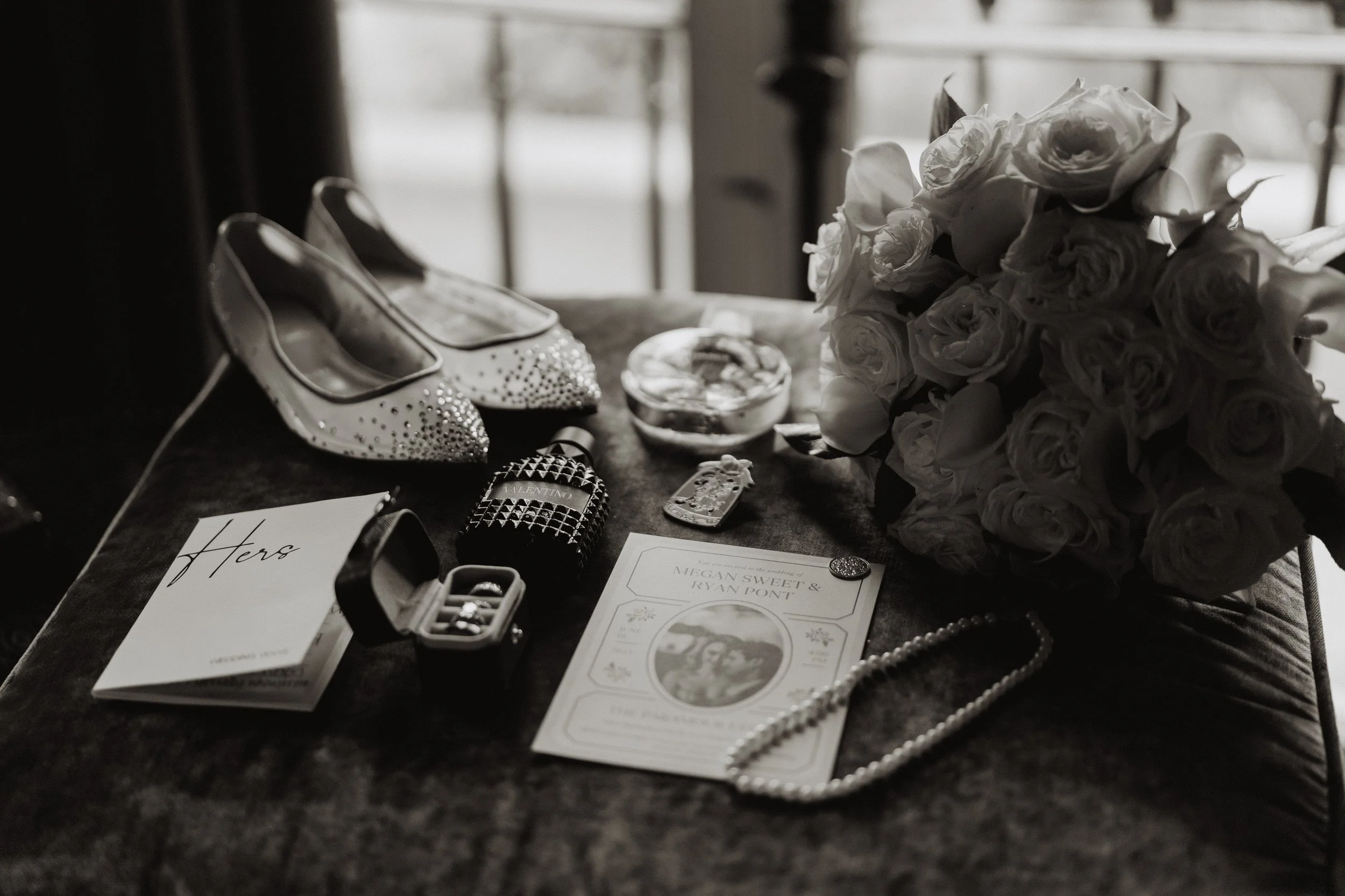 bride getting ready details