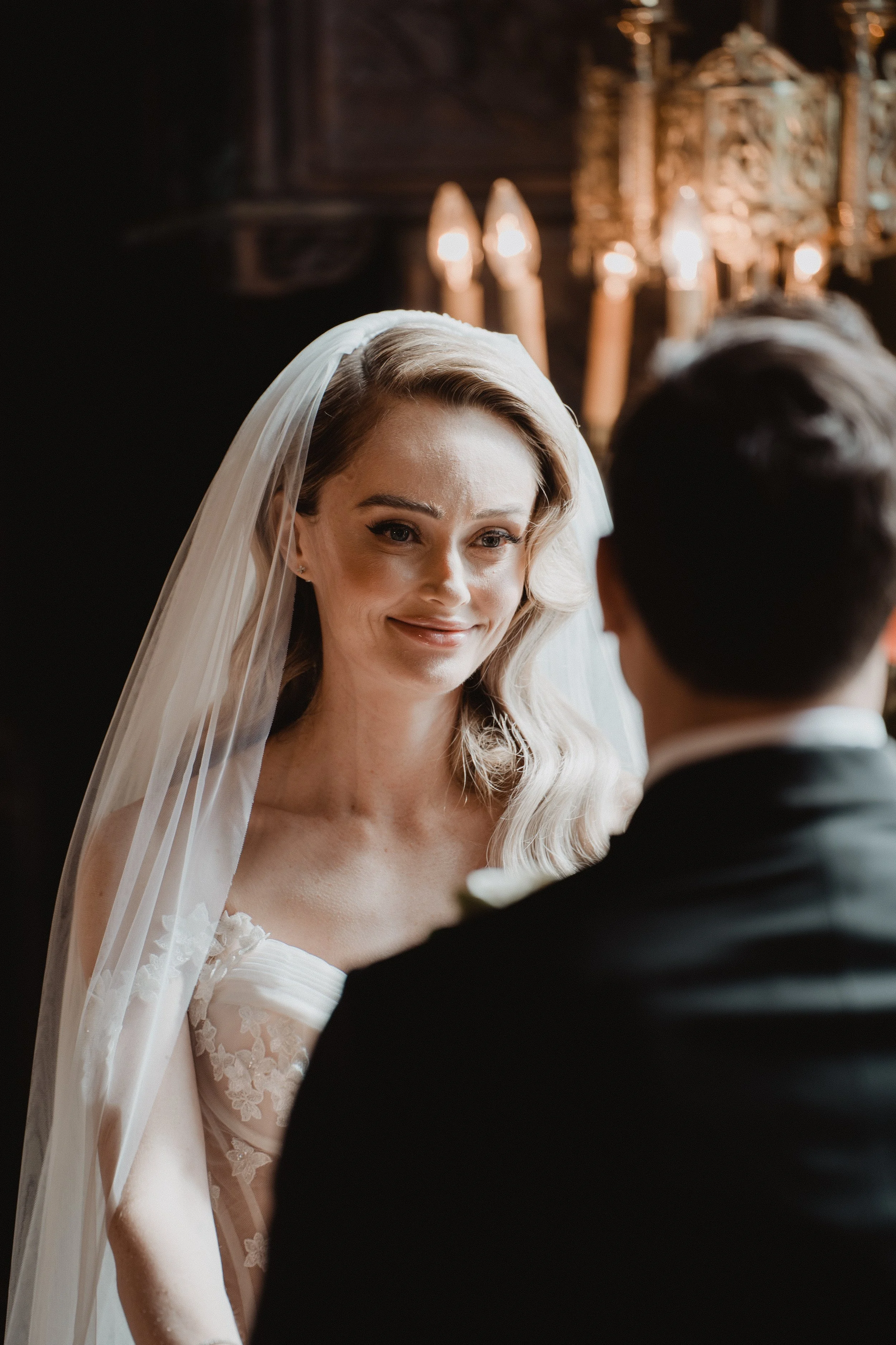 bride and groom wedding ceremony at paramour estate